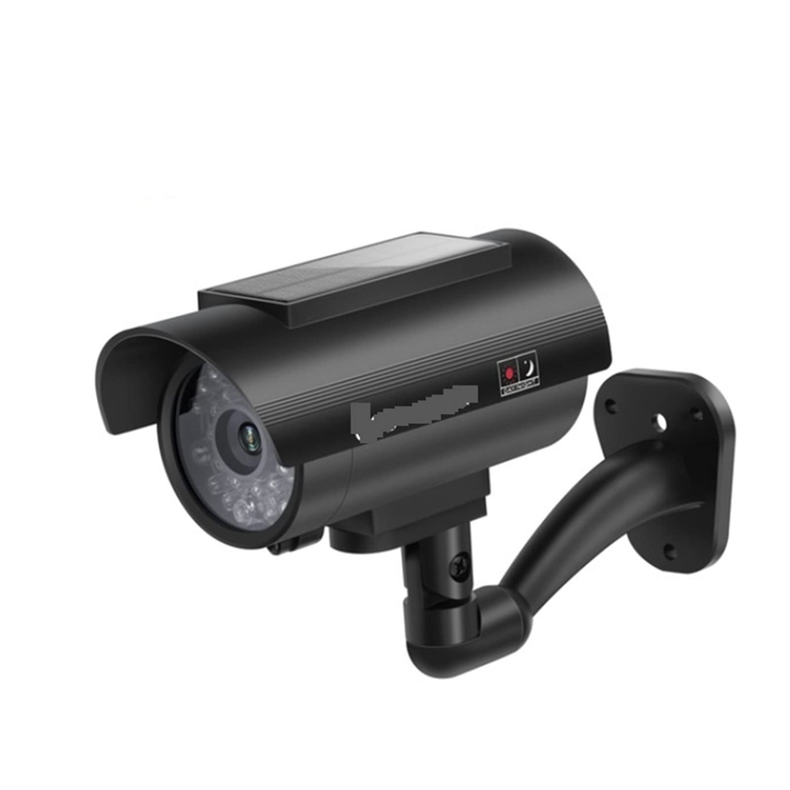 Solar Security Camera Outdoor - Fake CCTV Surveillance Dummy Camera with Flashing LED Light for Home Protection (Silver) | Ideal for Deterring Burglars & Enhancing Home Security