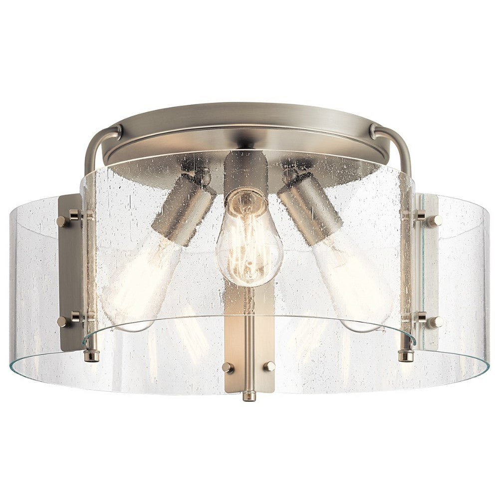 Thoreau 3-Light Semi-Flush Mount Ceiling Light Fixture - Modern Farmhouse Lighting for Bedroom, Living Room & Kitchen