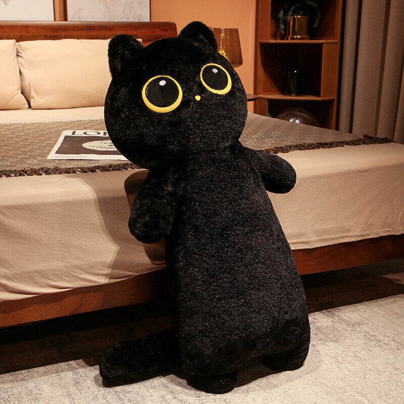 Fluffy Kawaii Cat Stuffed Animal Plush Toy - Adorable Mochi Cat Plushie for Kids, Girls & Boys | Perfect for Cuddling, Gifts & Room Decor