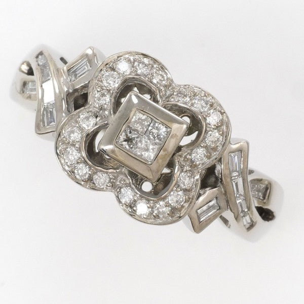 18K White Gold Diamond Ring for Women - Elegant Solitaire Engagement Wedding Band - Perfect for Proposals, Anniversaries & Special Occasions