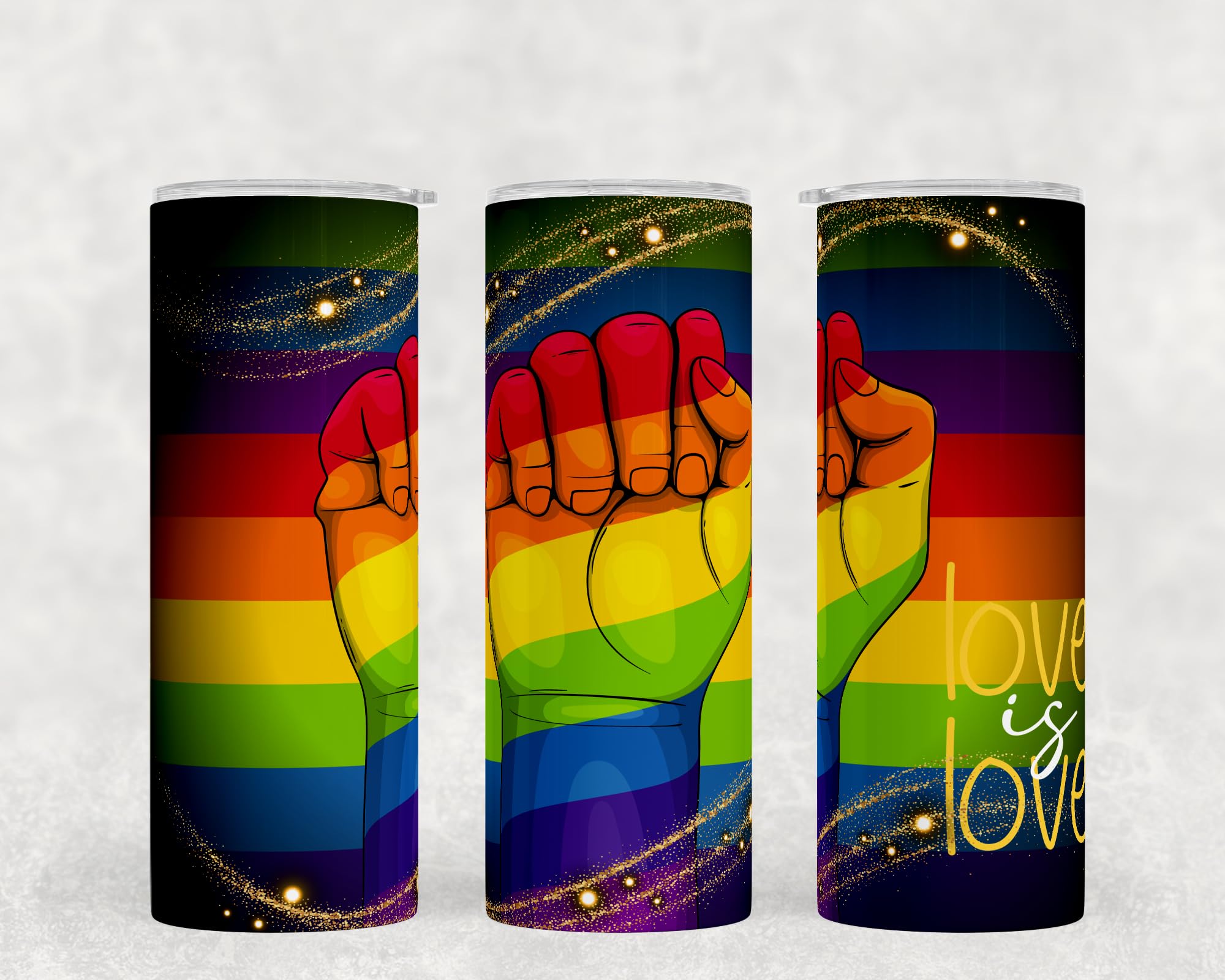 Pride 20oz Tumbler Sublimation Bundle - Ready to Press Blank Tumblers for DIY Crafts - Perfect for Pride Month, Gifts & Custom Drinkware