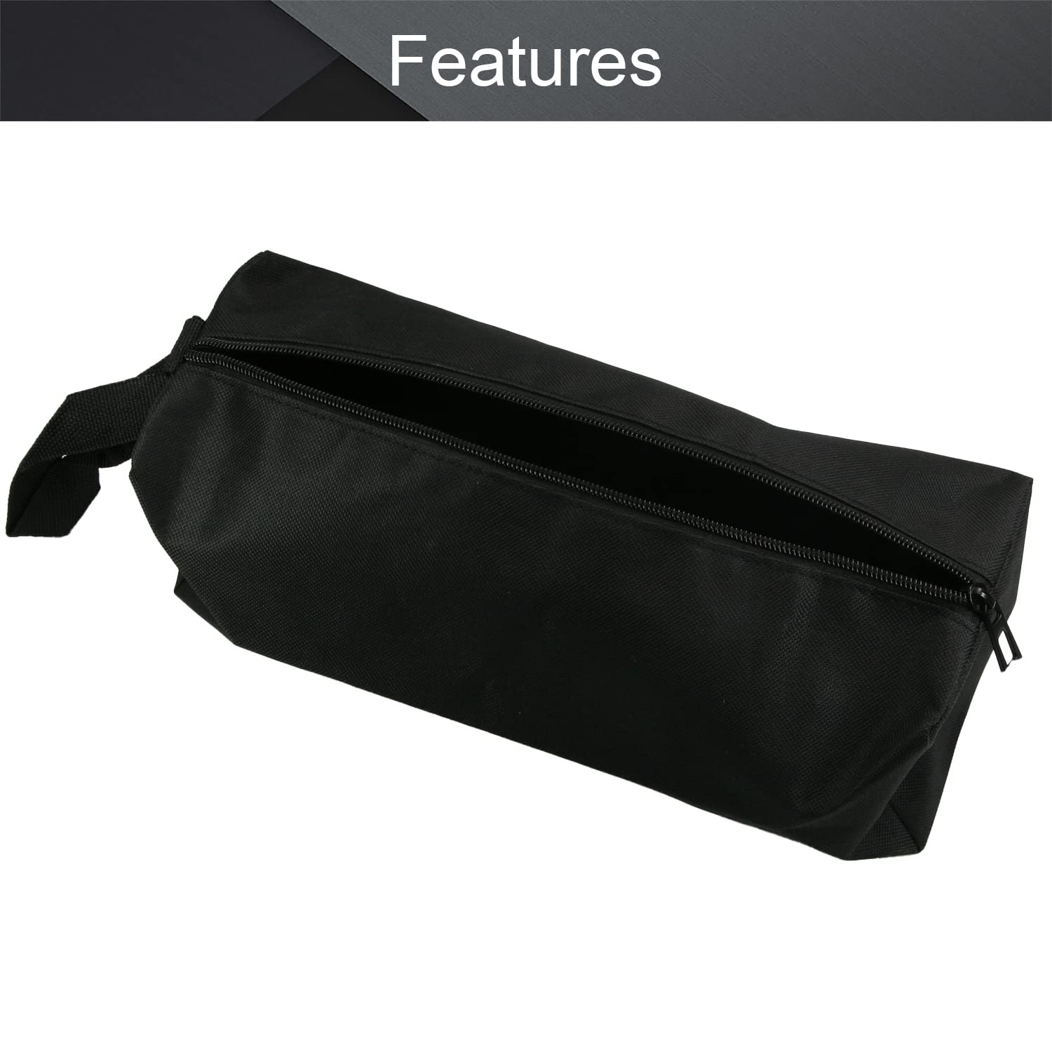 Bettomshin Professional Tool Pouch - Heavy Duty Oxford Canvas Tool Organizer with Adjustable Work Belt, Waterproof Protective Work Bag (Black, Large) - Ideal for Construction, Carpentry & DIY Projects