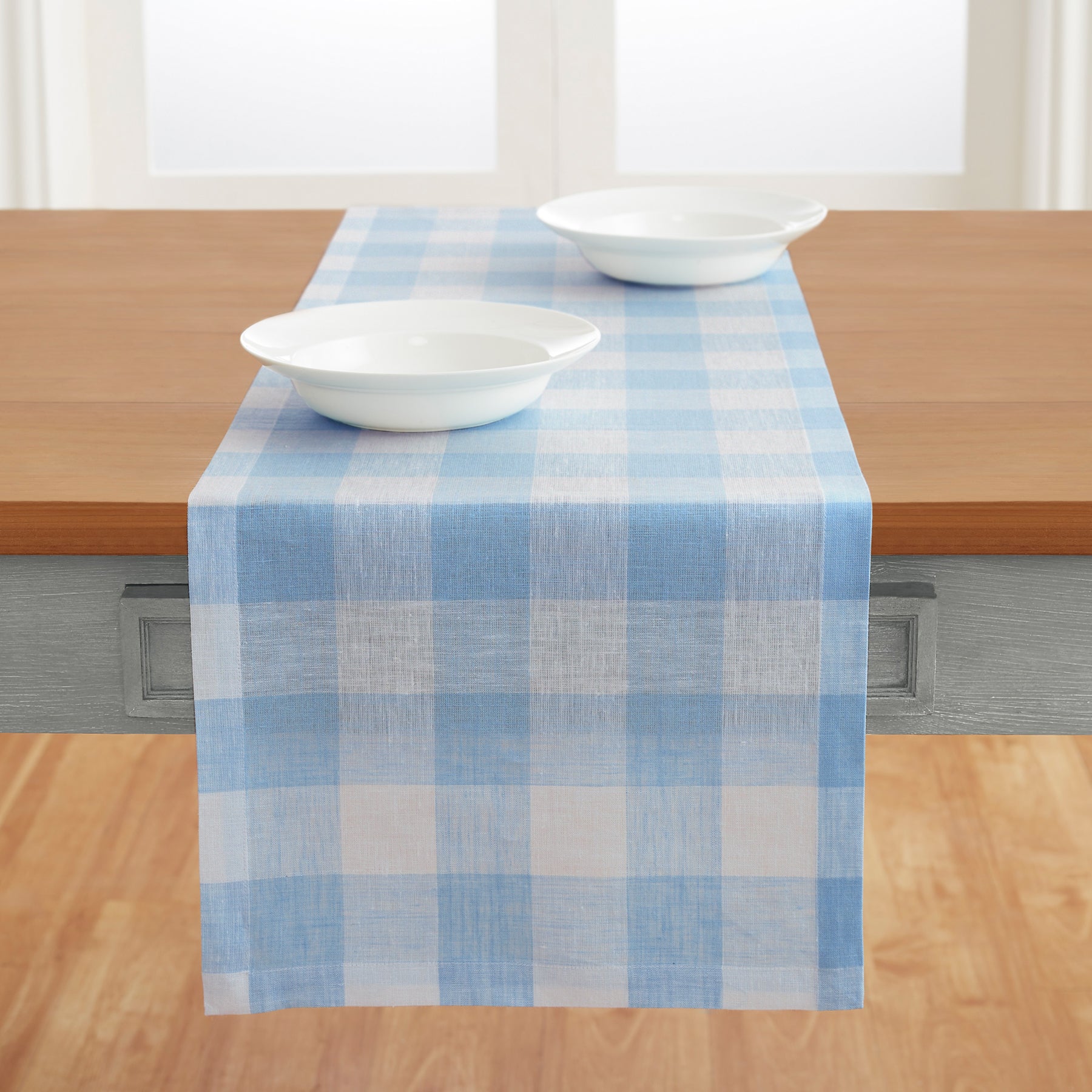 Buffalo Check Plaid Table Runner - Christmas Holiday Farmhouse Dining Decor for Kitchen, Dining Room, and Party Decorations