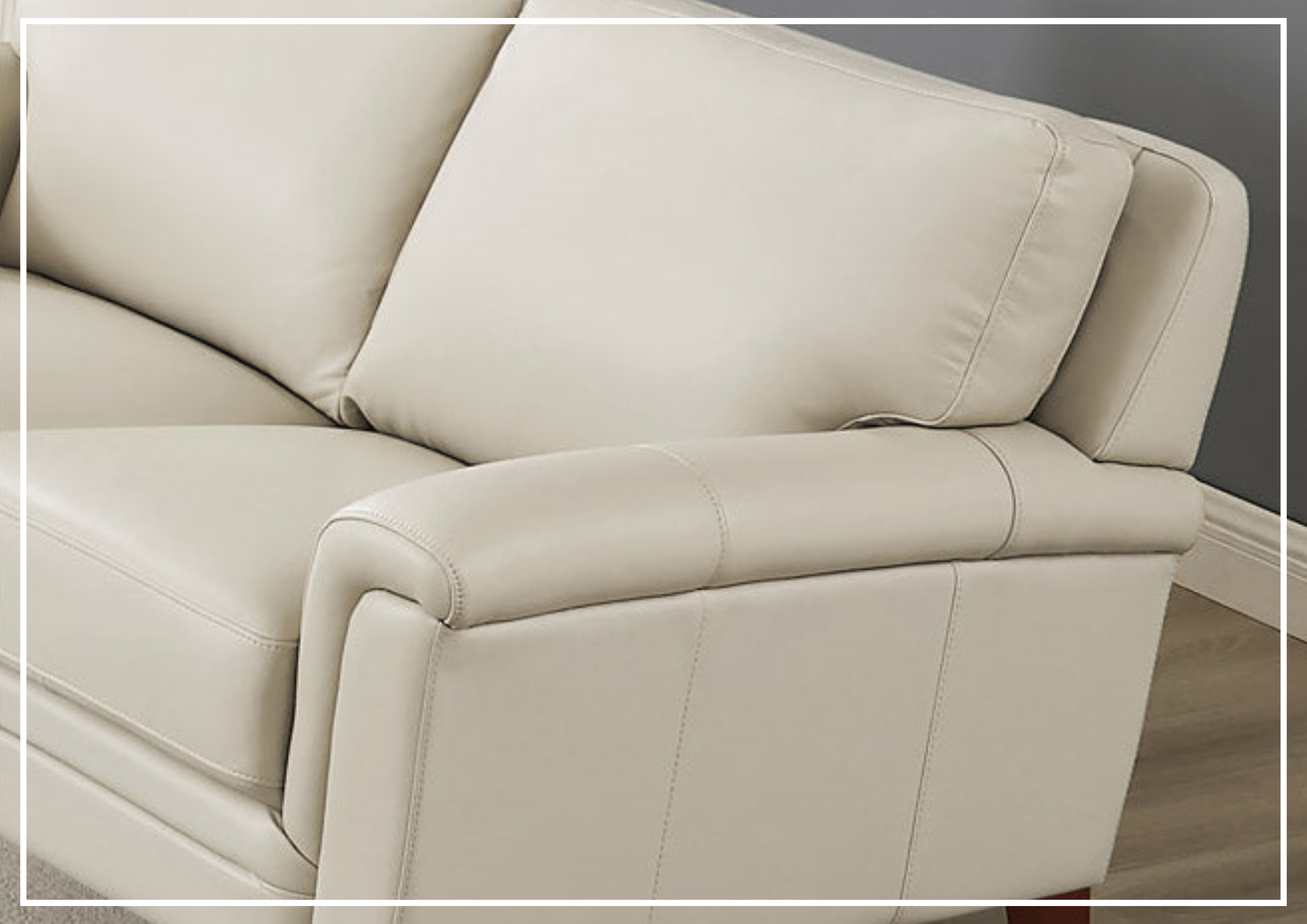 Hydeline Westcott 3-Seater Genuine Top Grain Leather Sofa - Luxurious Living Room Furniture for Home & Office Comfort