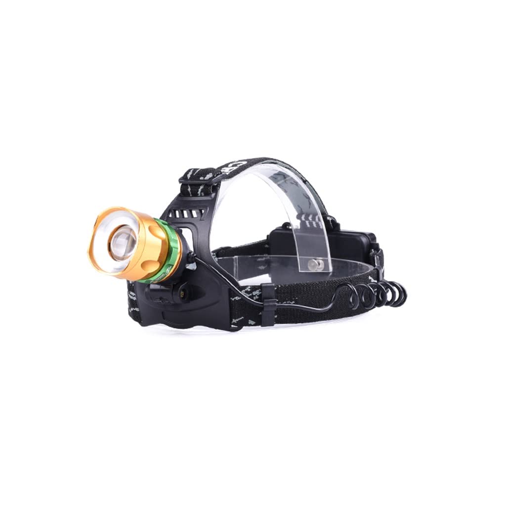 TONPOP Rechargeable Headlamp - 1000 Lumen LED Headlight for Mining, Night Fishing, Hiking & Outdoor Adventures - Adjustable Head Mounted Flashlight (Black) - Perfect for Camping, Hunting, and Emergency Use