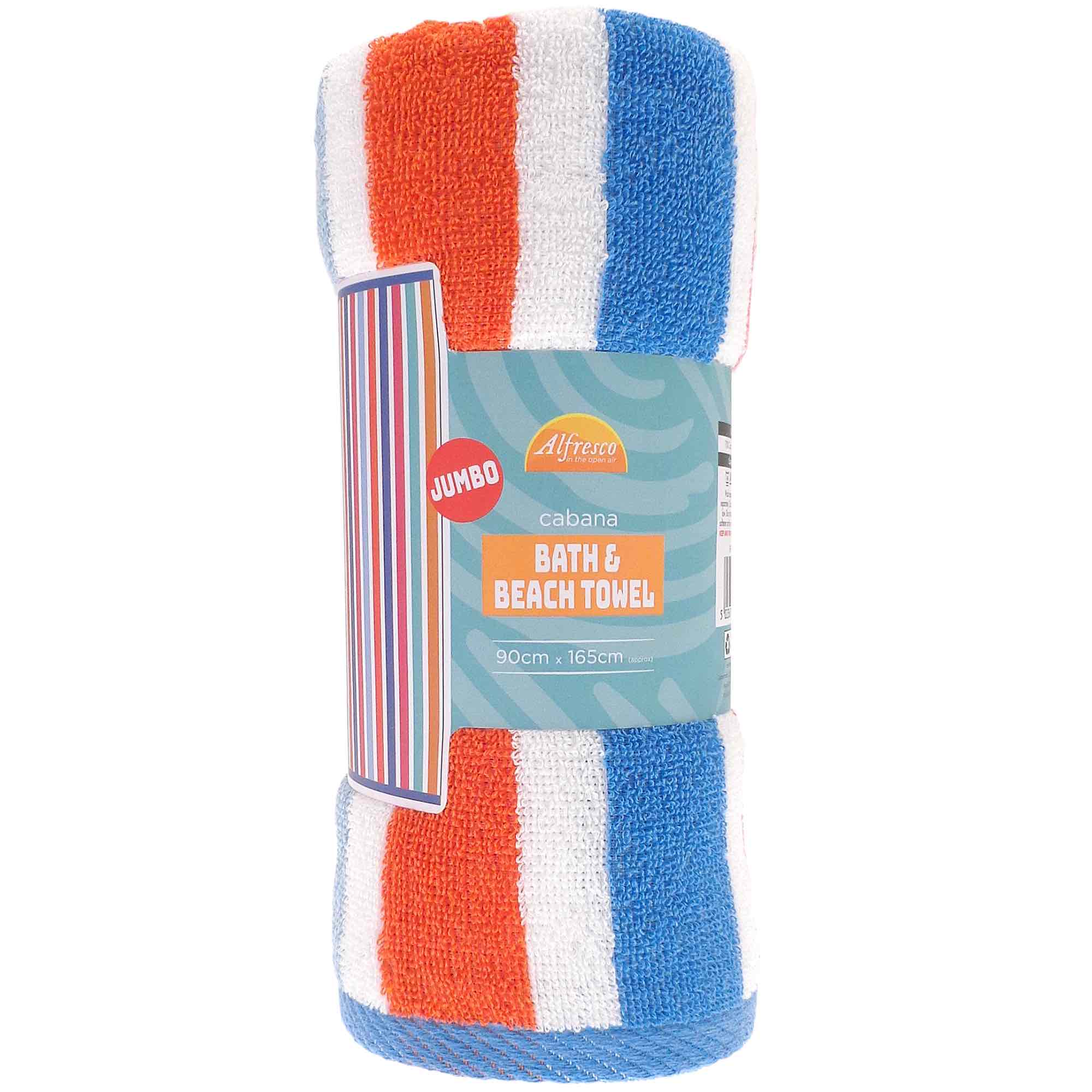 Cabana Stripe Beach Towel - Soft, Absorbent & Quick-Drying - Perfect for Pool, Beach, Vacation & Outdoor Activities