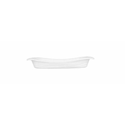 Churchill China White Shallow Oval Eared Dish 8 x 5 - Elegant Serving Bowl for Soups, Salads & Side Dishes | Perfect for Dinner Parties & Family Gatherings