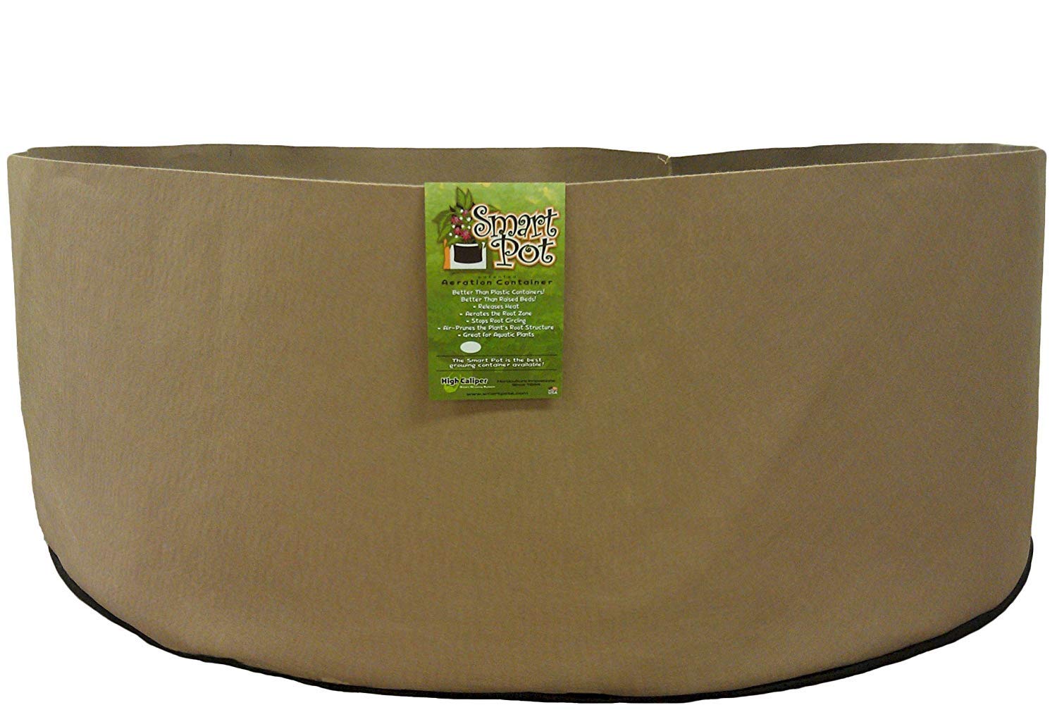 600-Gallon Smart Pot Fabric Plant Container - Durable & Breathable Tan Grow Bag for Large Trees, Vegetables & Outdoor Gardening