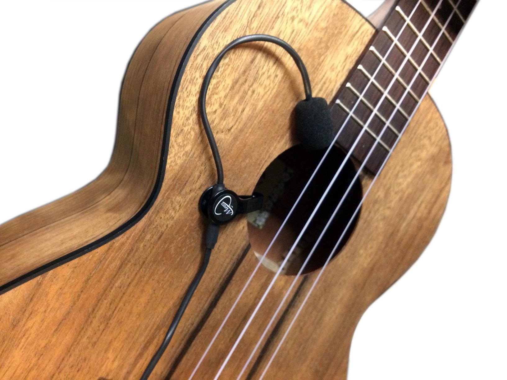 Premium Feather Gypsy Jazz Guitar Pickup with Flexible Micro-Gooseneck - Myers Pickups for Acoustic & Electric Guitars - Perfect for Jazz, Swing & Live Performances