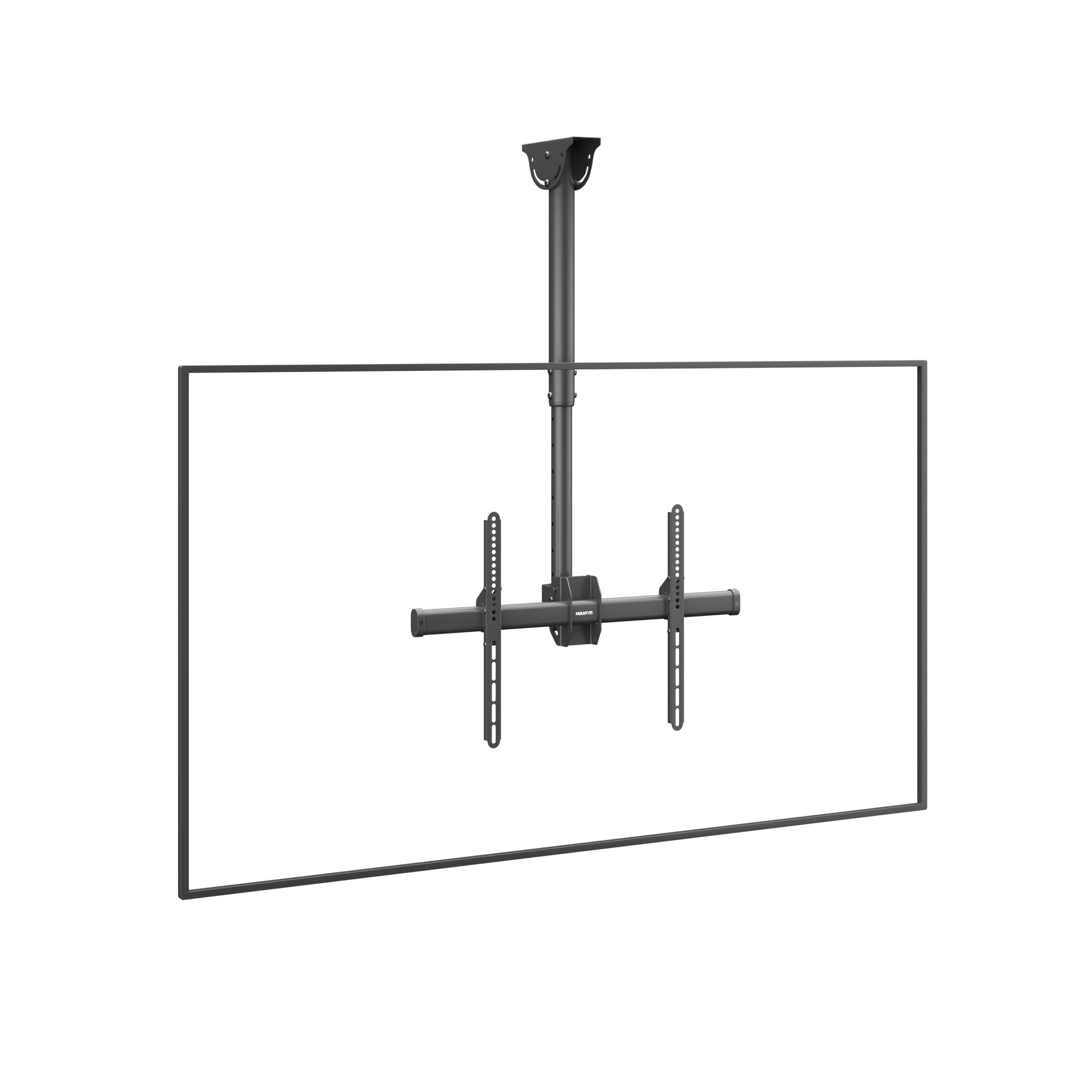 Mount-It! Full Motion TV Ceiling Mount Bracket - Adjustable Height, 360° Rotation & Tilting for 75