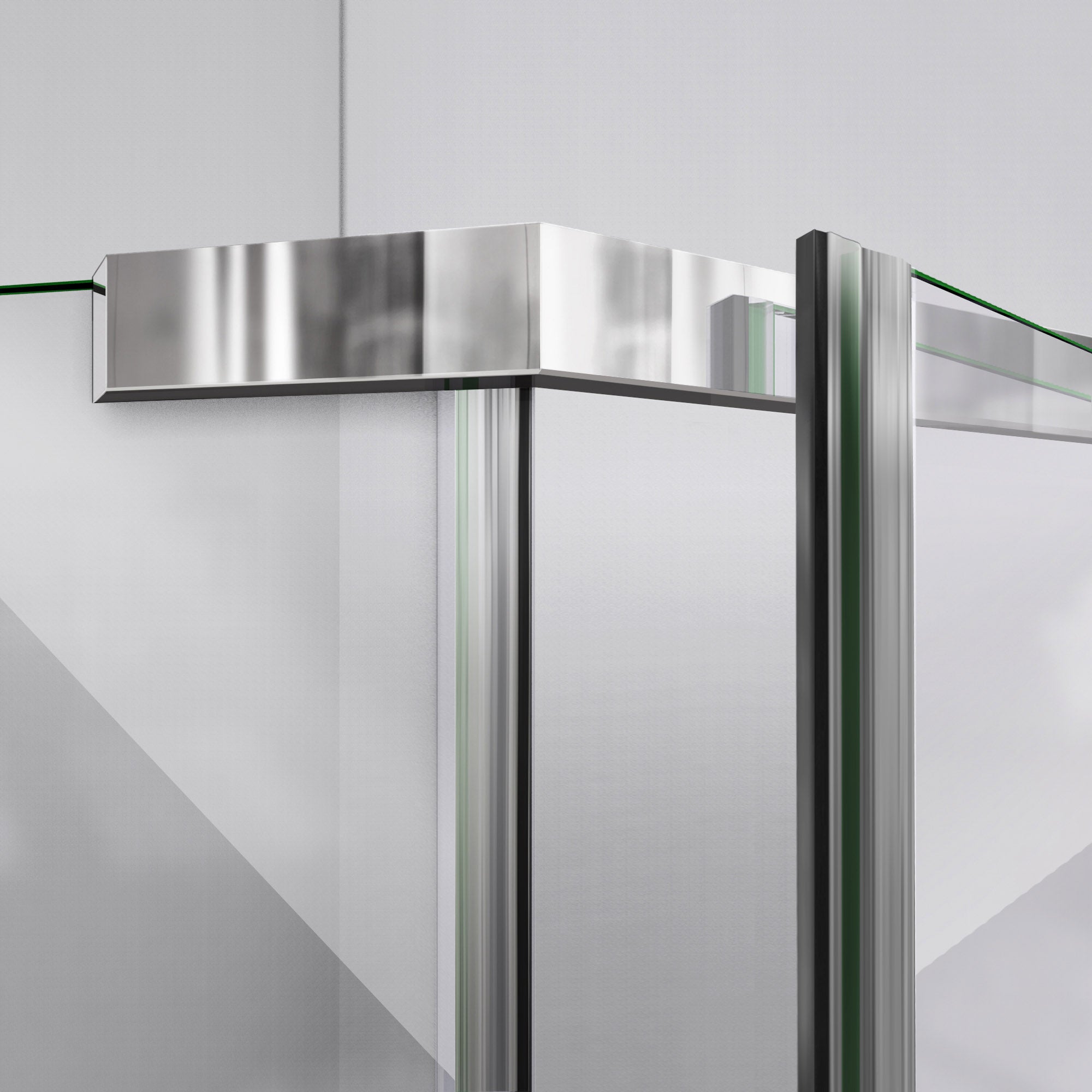 DreamLine Prism 38x38x74.75 Inch Frameless Pivot Shower Enclosure with SlimLine Base Kit - Modern Bathroom Upgrade for Small Spaces, Waterproof Glass Shower Door for Home & Apartment Renovation