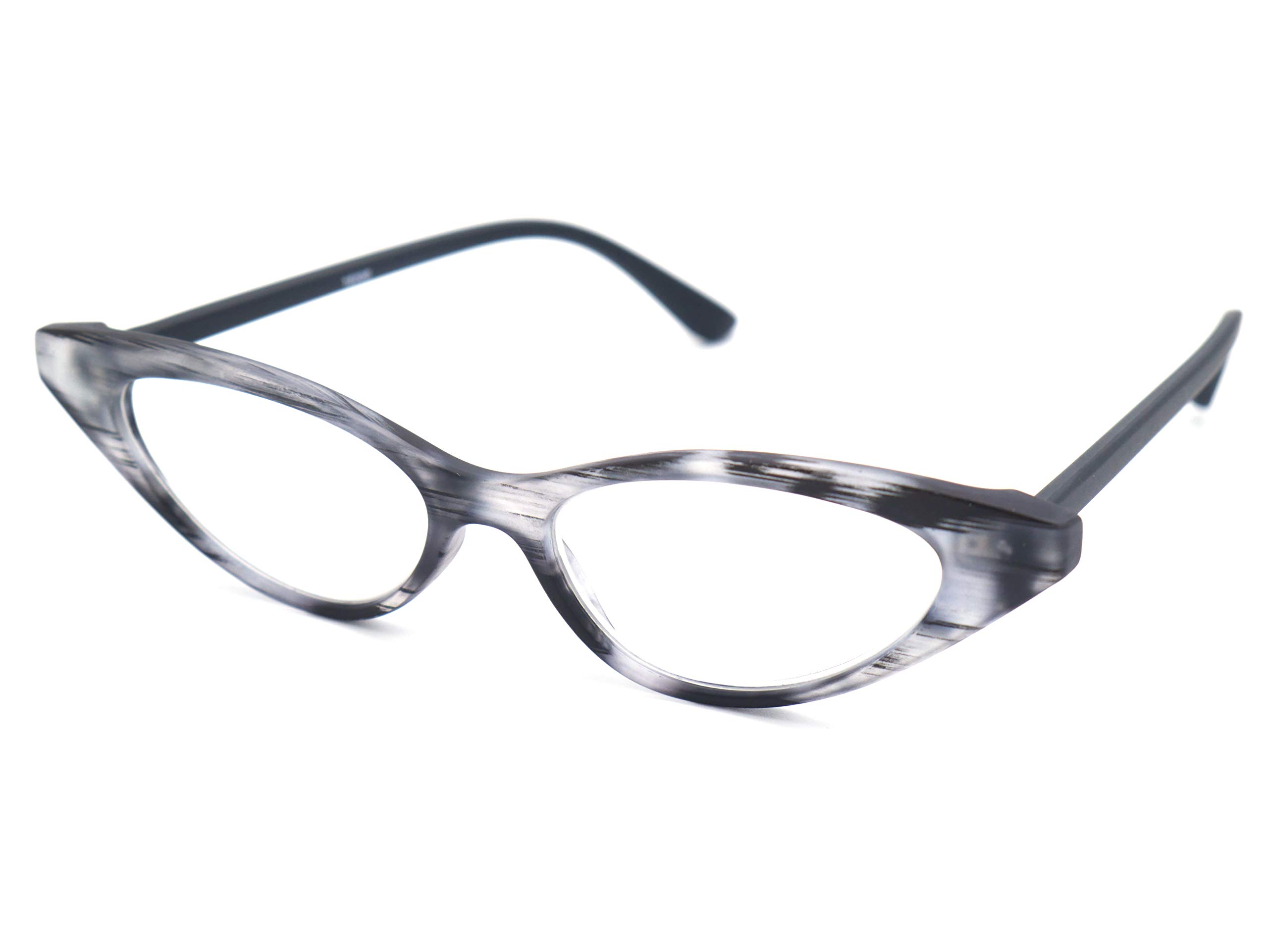ColorViper Jelly Frame Cat Eye Reading Glasses - Handmade Vintage Style Eyewear for Women & Men - Perfect for Reading, Computer Use, and Fashion Accessories
