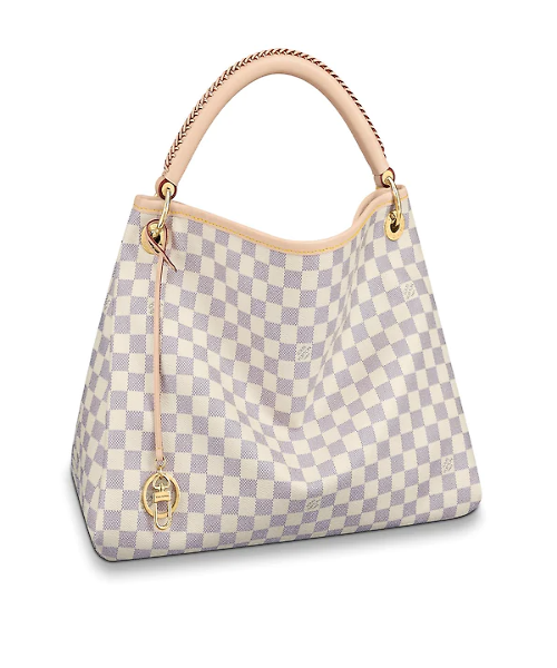 Authentic Louis Vuitton Artsy MM Handbag in Damier Azur Canvas - Perfect for Work, Travel & Everyday Luxury Fashion Accessory