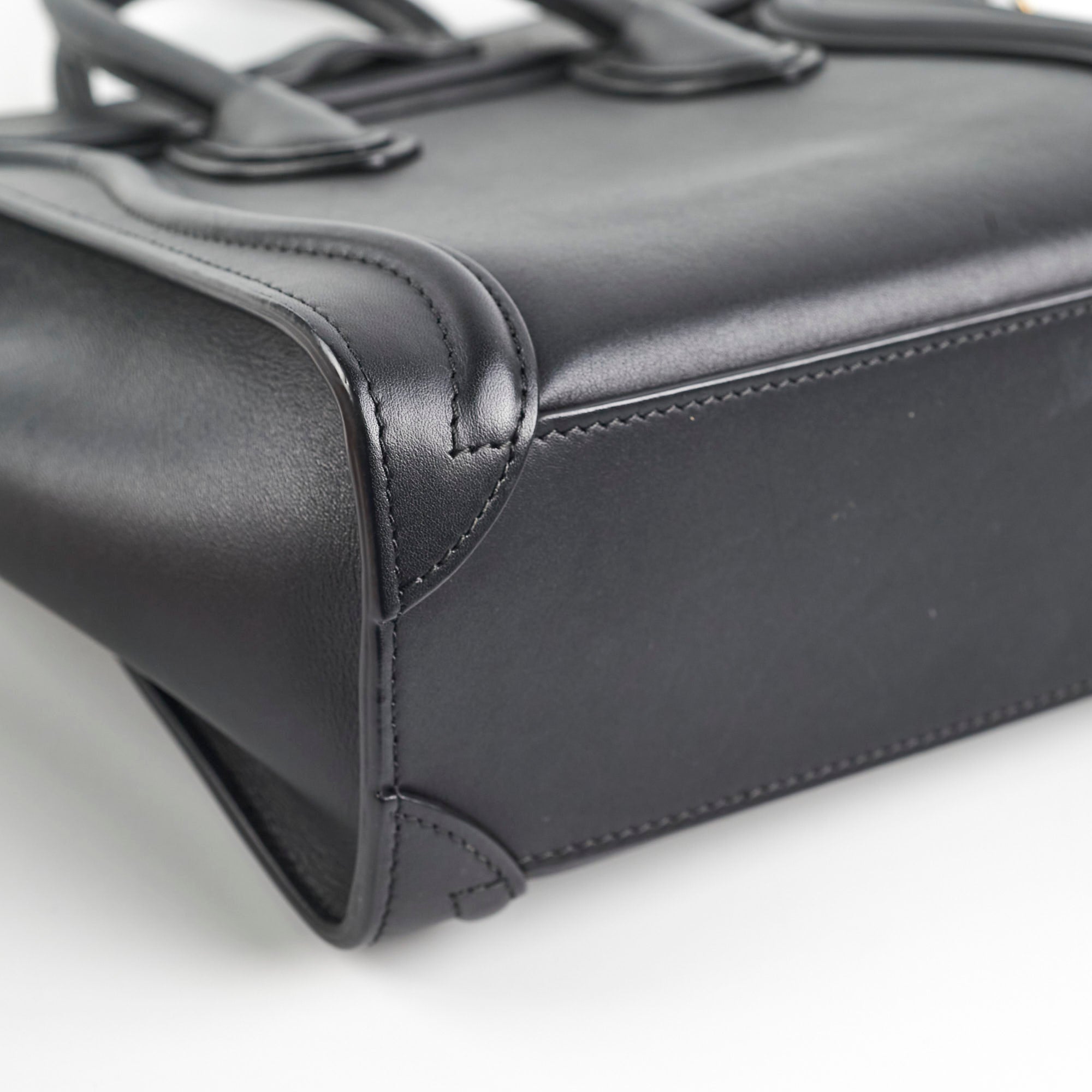 Celine Luggage Nano Black Handbag - Luxury Leather Tote Bag for Women | Perfect for Work, Travel & Everyday Use