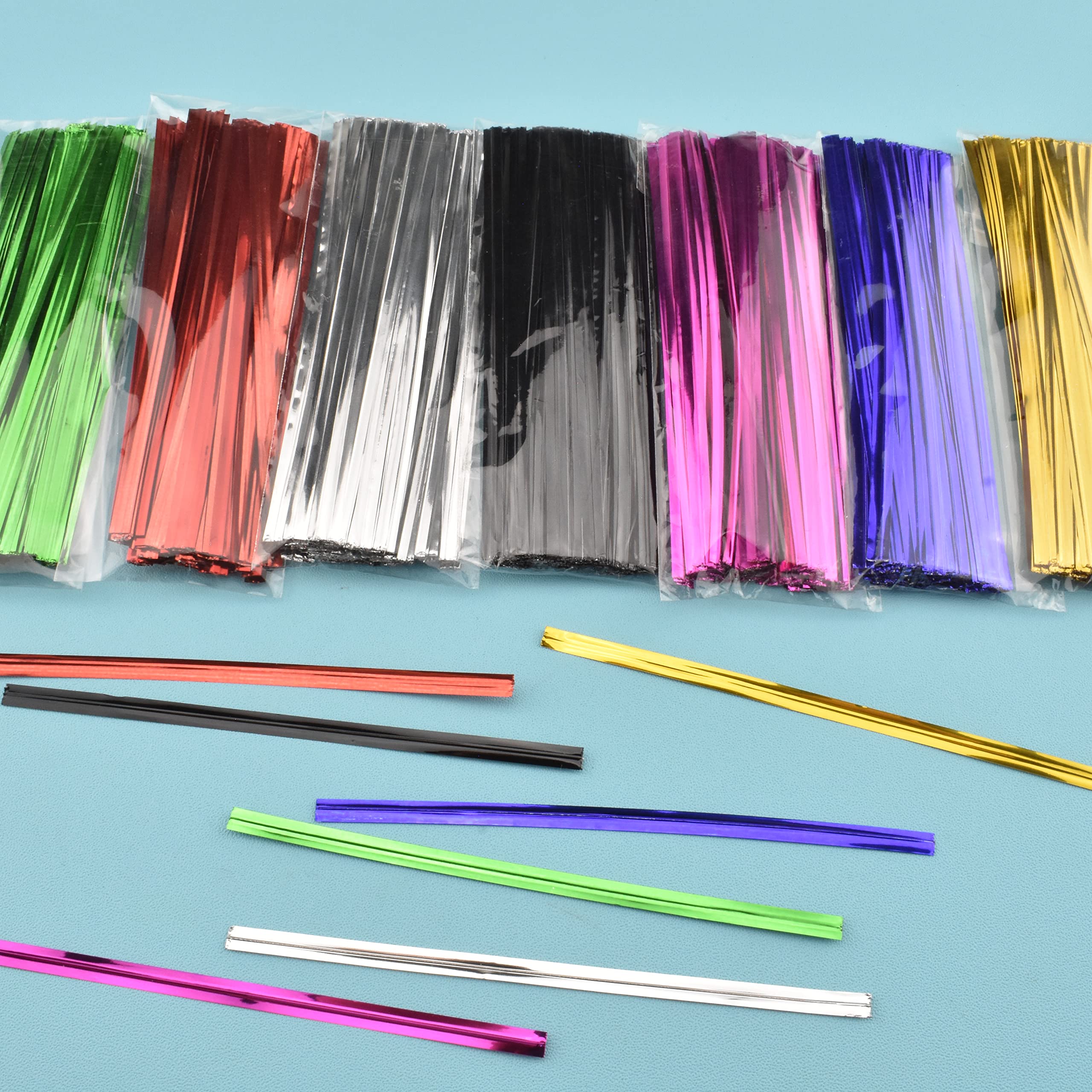 700Pcs 7-Color Metal Twist Ties for Baking, Gifts & Crafts - 4