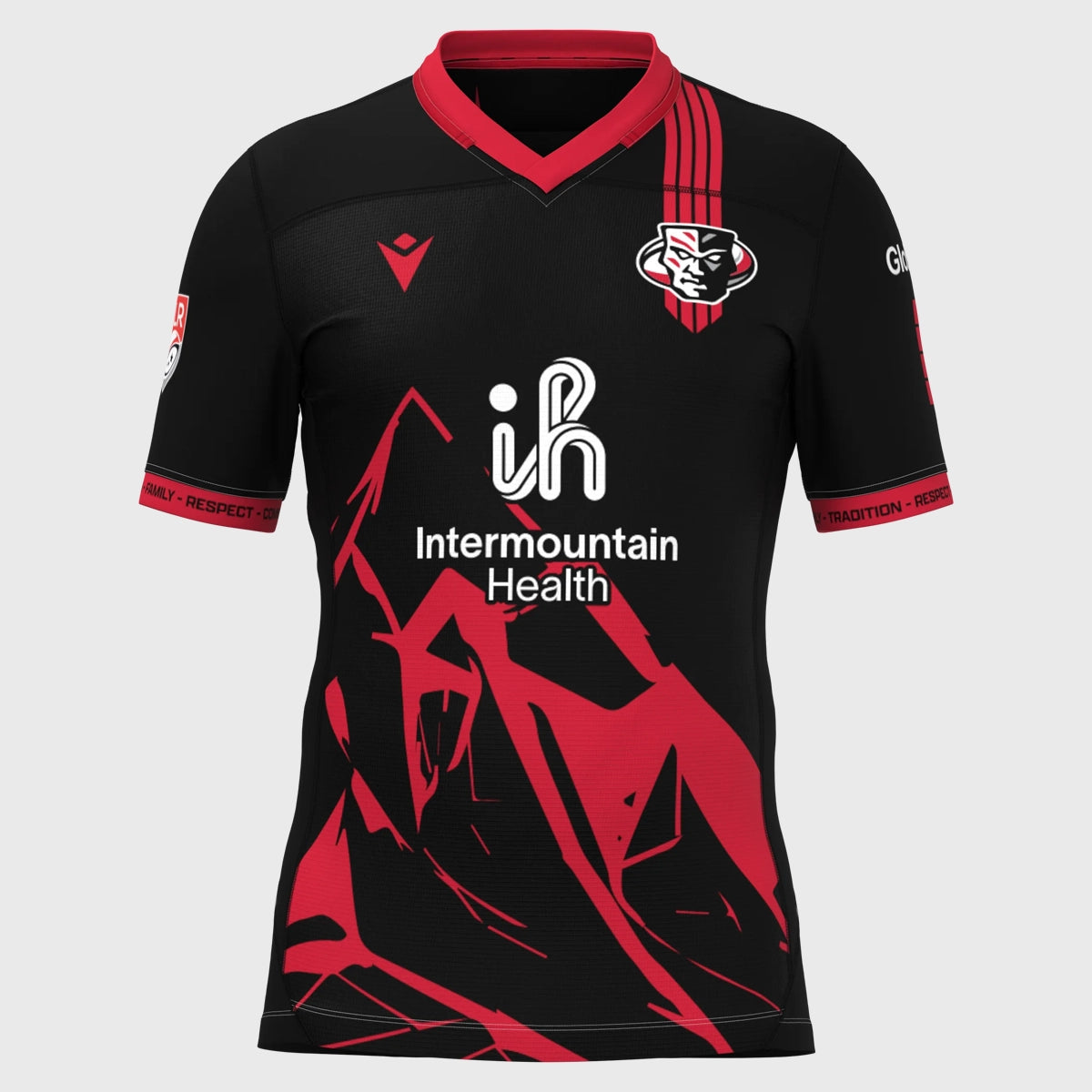 2025 Macron Utah Warriors MLR Home Replica Rugby Jersey - Authentic Rugby Shirt for Fans & Players - Perfect for Game Day, Training & Sports Events