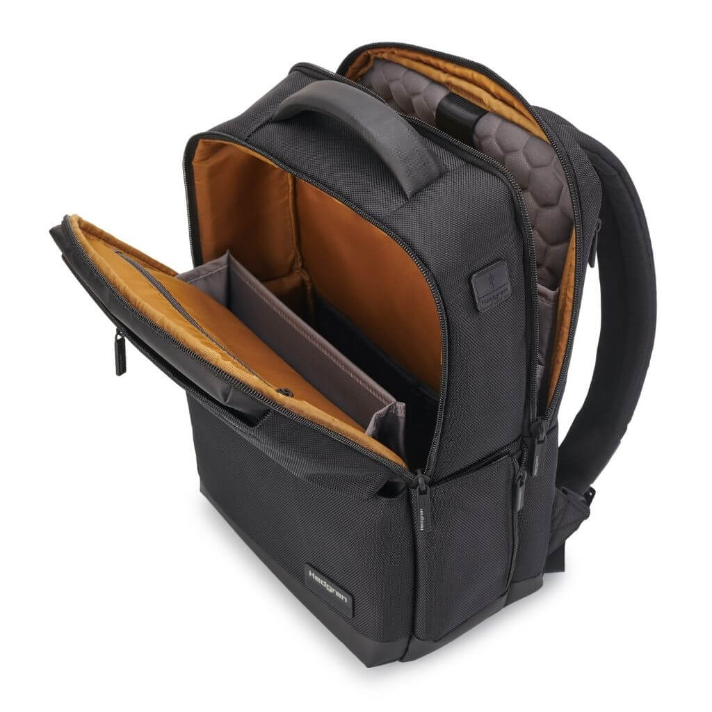 Hedgren Drive RFID Anti-Theft Laptop Backpack for 14.1 Inch - Stylish Blue Business Travel & Commuting Bag for Work, School & College