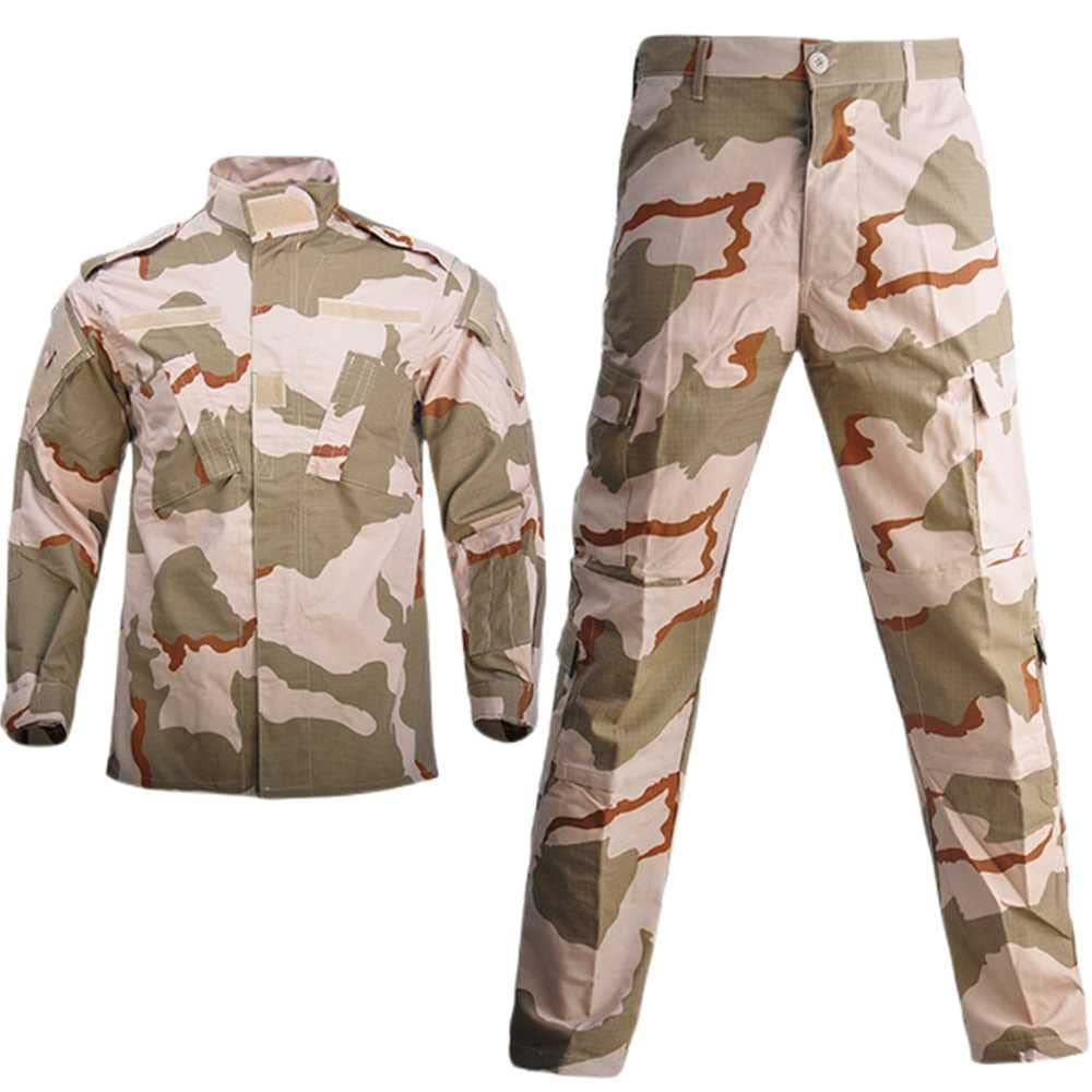 Men's Military Camouflage Tactical Suit - Army Combat Jacket & Pants Set for Outdoor Camping, Hunting, Airsoft & Special Forces Training - Durable Military Clothing Gift