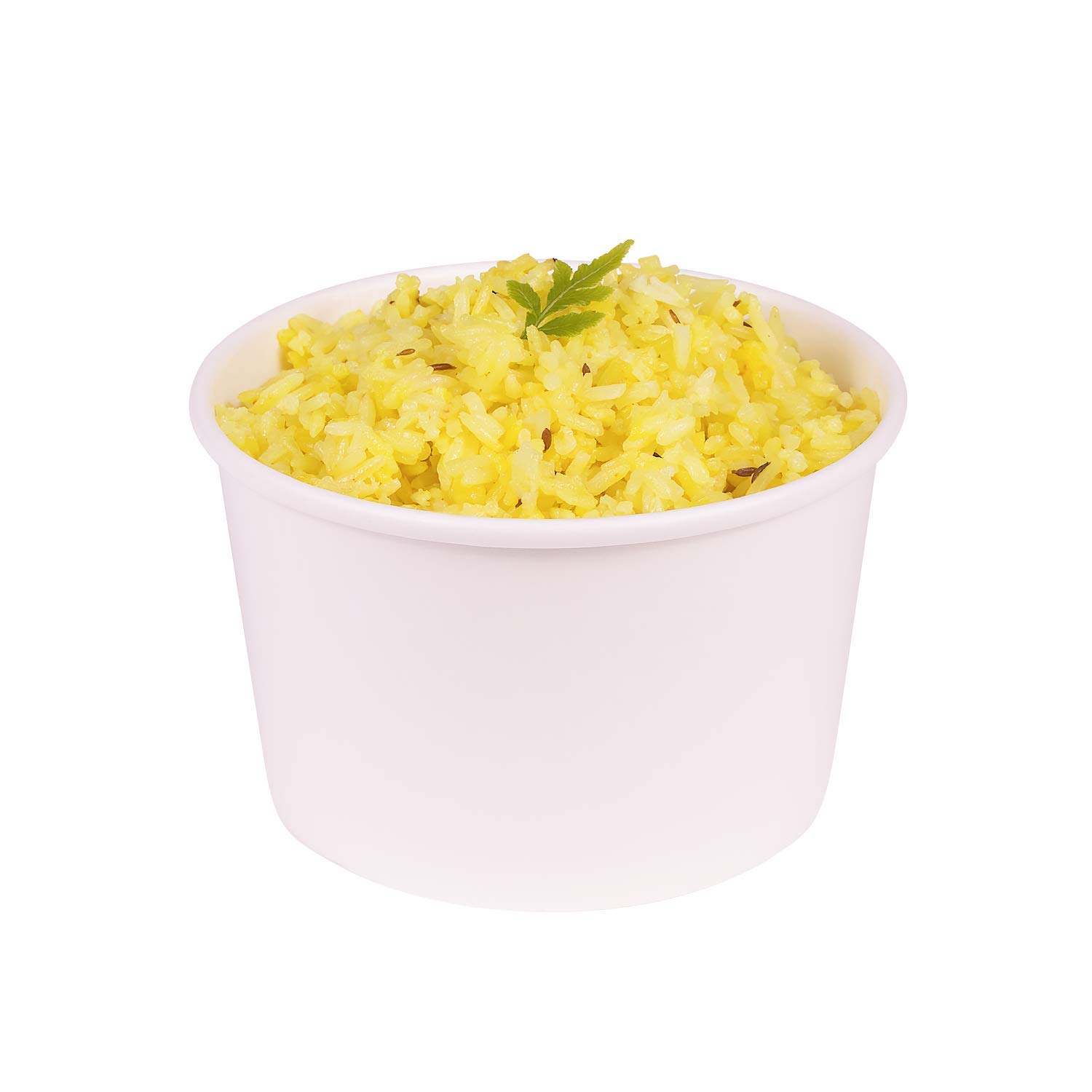 20oz (600 ct) White Paper Soup Bowls - Disposable Hot & Cold Food Containers for Soup, Noodles, Pasta, Snacks - Perfect for Restaurants, Catering, Parties, and Takeout (C-KDP20W)
