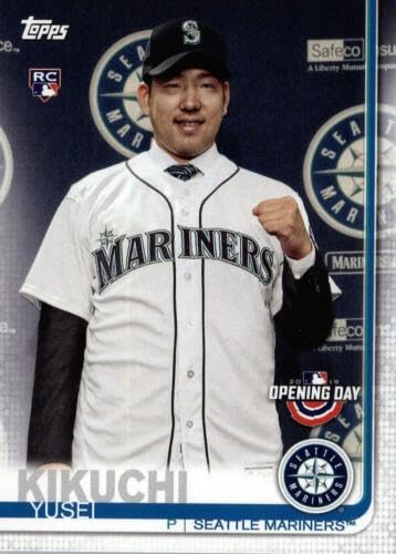 2019 Topps Opening Day Baseball #55 Yusei Kikuchi Rookie Card RC - Seattle Mariners MLB Trading Card for Collectors & Fans - Perfect for Sports Memorabilia Collections & Gift Giving