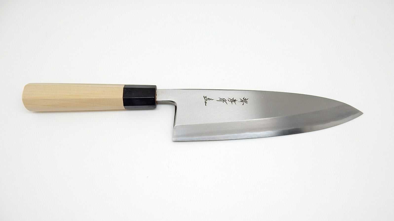 Sakai Takayuki GINSAN Silver #3 Steel Professional Japanese Deba Knife - Premium Stainless Steel Kitchen Knife for Sushi, Fish Filleting & Asian Cooking