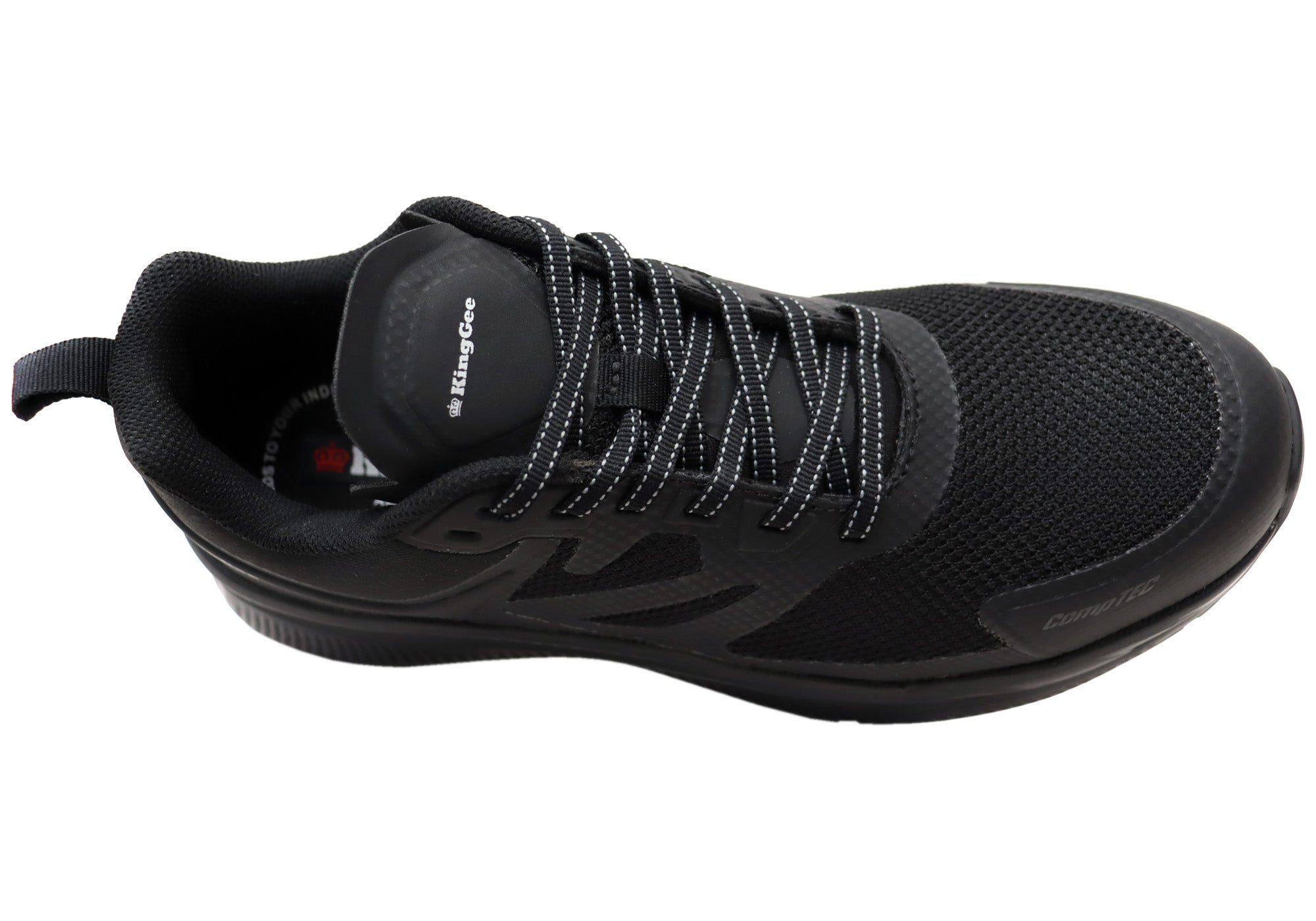 KingGee Women's HyperTec Sport Composite Safety Toe Work Shoes - Lightweight & Comfortable for Construction, Warehouse & Industrial Work