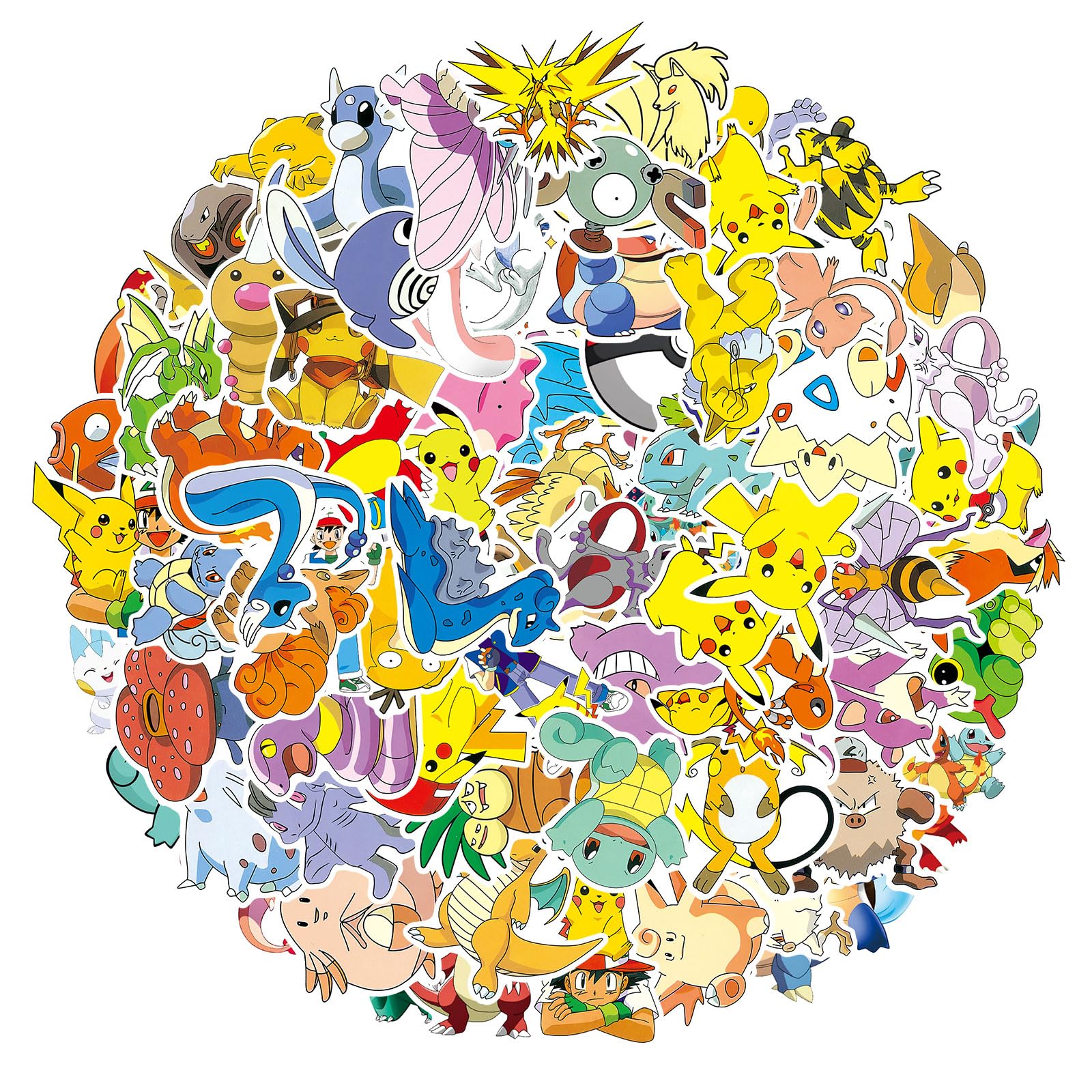 100PCS Cute Animal Stickers for Kids - Waterproof Vinyl Cartoon Stickers for Laptop, Phone, Water Bottle, Suitcase & Skateboard - Fun Decals for Boys, Girls & Teens - Perfect for School, Travel & DIY Projects