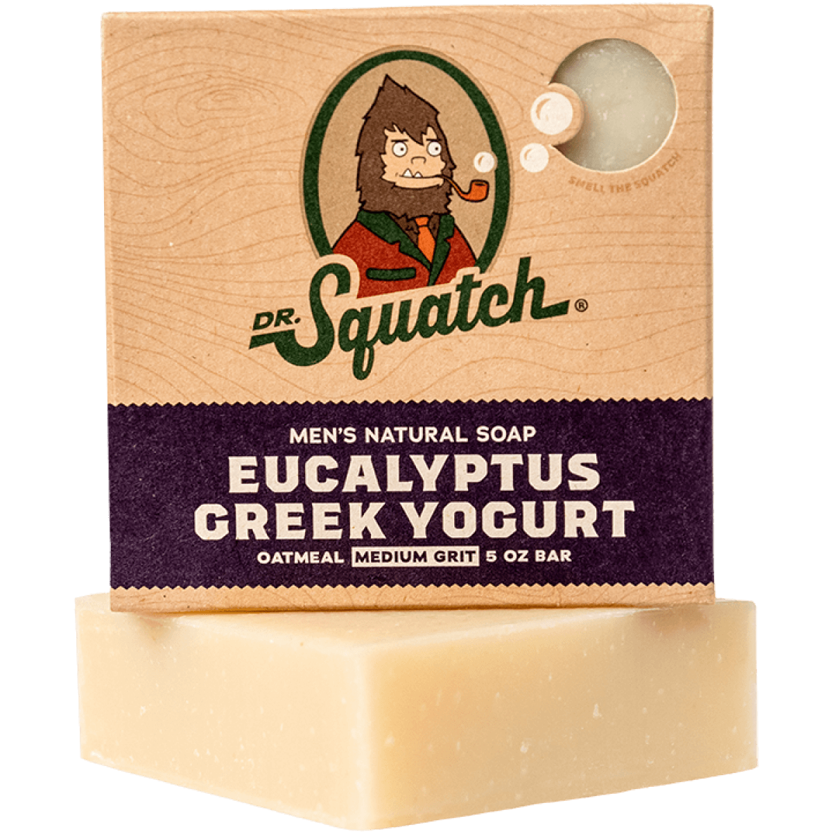 Dr. Squatch Natural Eucalyptus Yogurt Bar Soap for Men - Moisturizing & Refreshing Body Wash with Essential Oils - Perfect for Shower, Gym & Travel