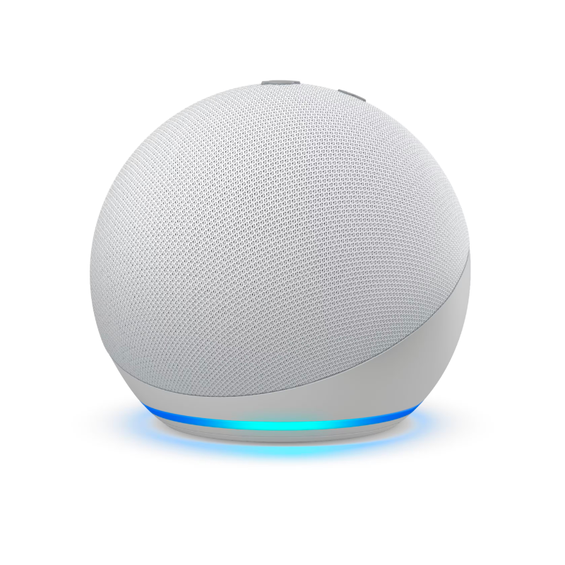 Amazon Echo Dot (4th Gen) Smart Speaker with Alexa - White - Perfect for Home, Office & Music Streaming