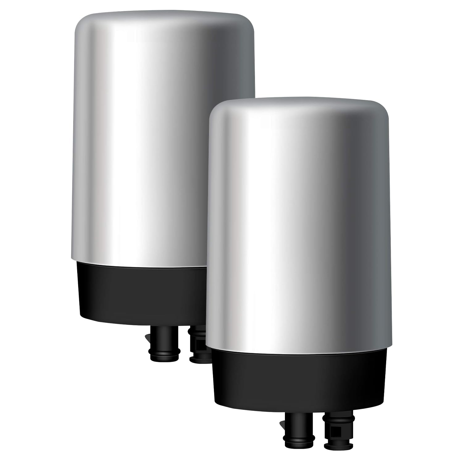 Waterdrop Faucet Filter Cartridges Replacement for Brita 36311 - 2 Pack Chrome Water Filter for Tap Filtration System | Clean Drinking Water for Kitchen, Bathroom & RV Use