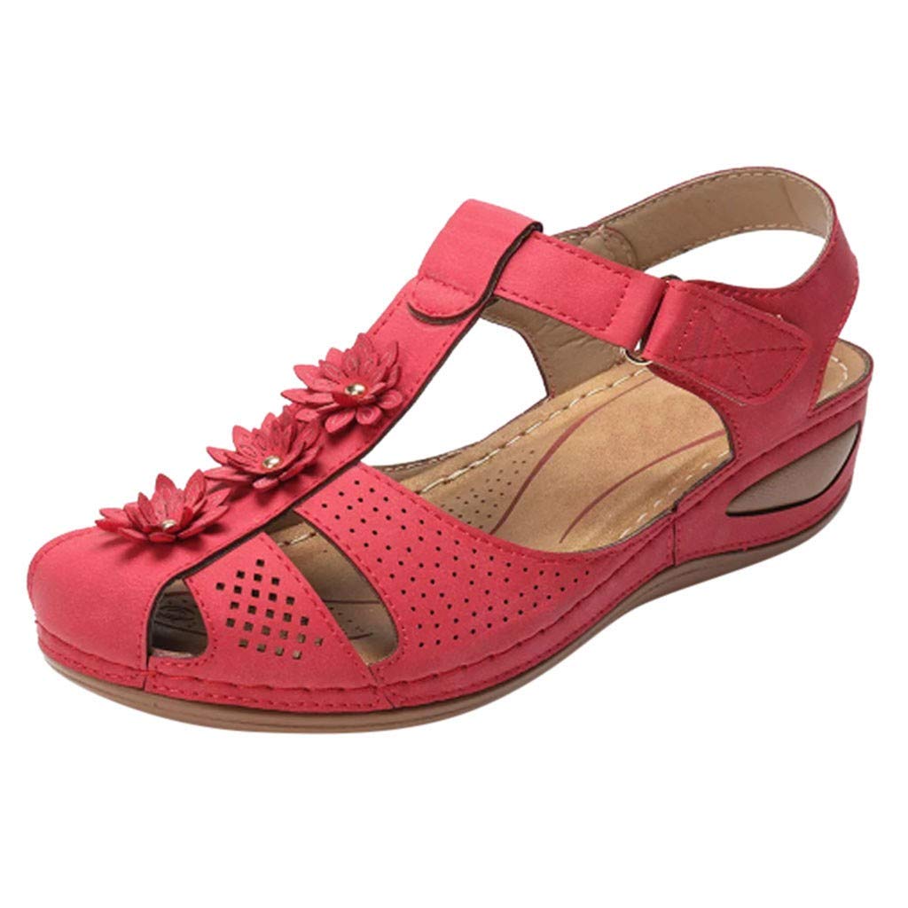 Comfortable Women's Casual Work Shoes - Hollow Sole Round Toe Sandals for Ladies, Soft & Breathable, Size 9 | Perfect for Office, Walking & Daily Wear