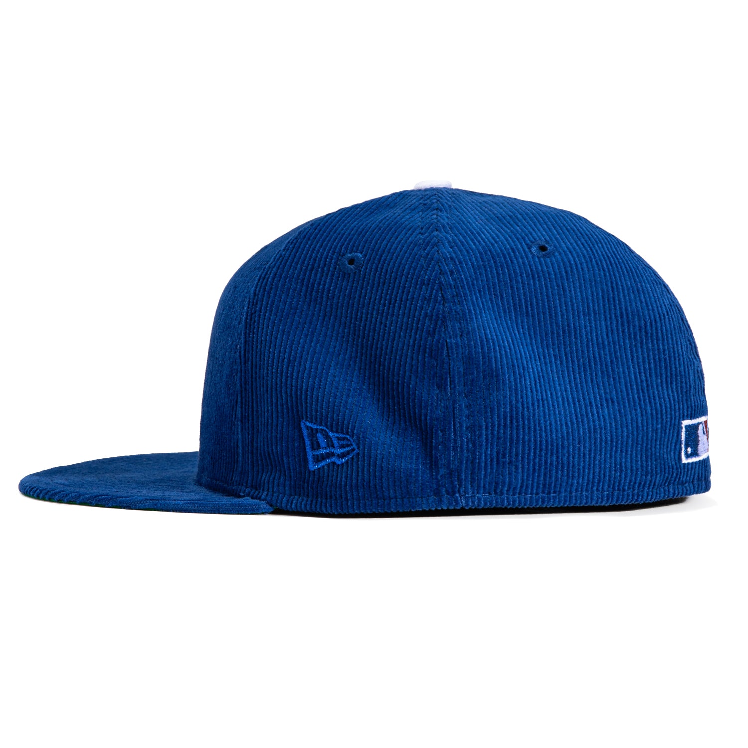 New Era 59Fifty Corduroy MLB Los Angeles Dodgers 2020 World Series Champions Patch Snapback Hat - Royal & White - Perfect for Baseball Games, Fan Collections, and Streetwear Fashion