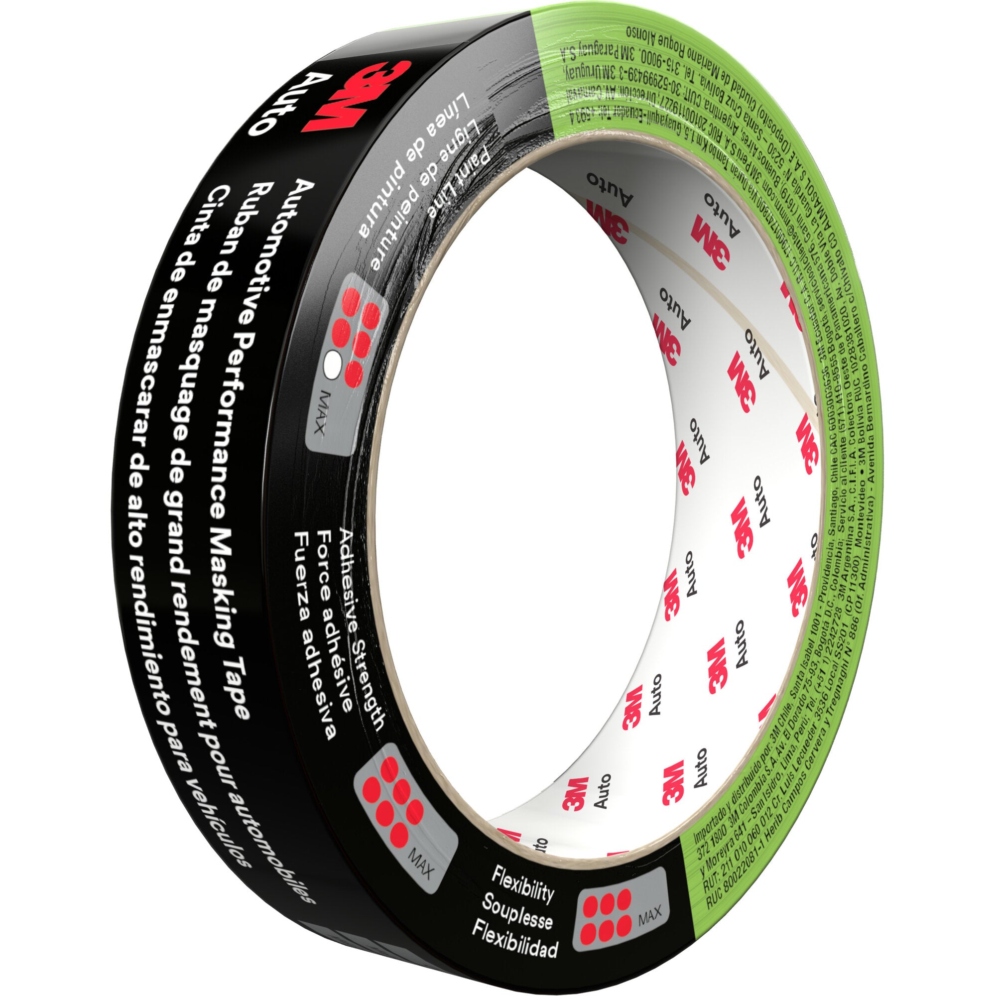 3M Automotive Performance Masking Tape 3431SRP - 18mm x 32m (1.18in x 35yd) High Temp Resistant Painters Tape for Auto Bodywork, DIY Projects & Precision Painting - Perfect for Car Detailing, Automotive Repairs & Crafting