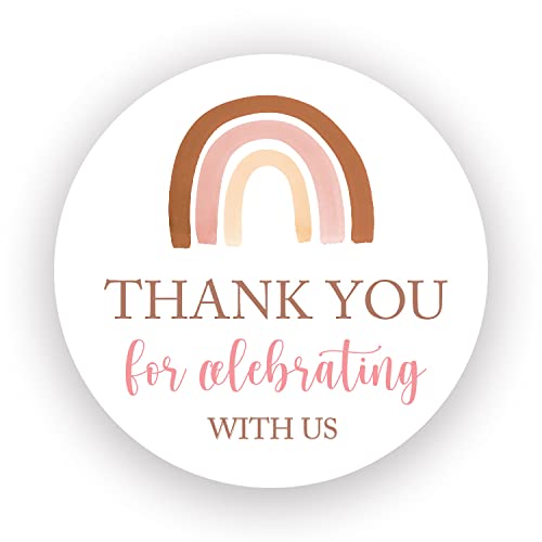 Boho Rainbow Thank You Labels - 2
