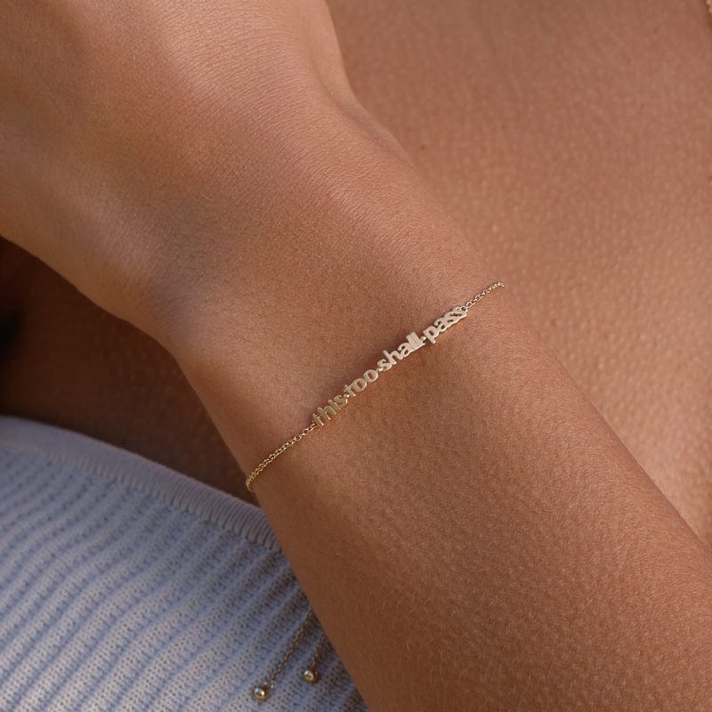 This Too Shall Pass Bracelet - Inspirational Reminder Bracelet for Anxiety Relief & Stress Management - Perfect for Daily Wear, Meditation & Gift Giving