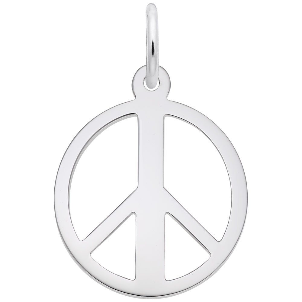 Rembrandt Charms - Peace Symbol Pendant Necklace for Women, Sterling Silver Jewelry Gift for Her | Perfect for Everyday Wear, Special Occasions & Boho Style Outfits