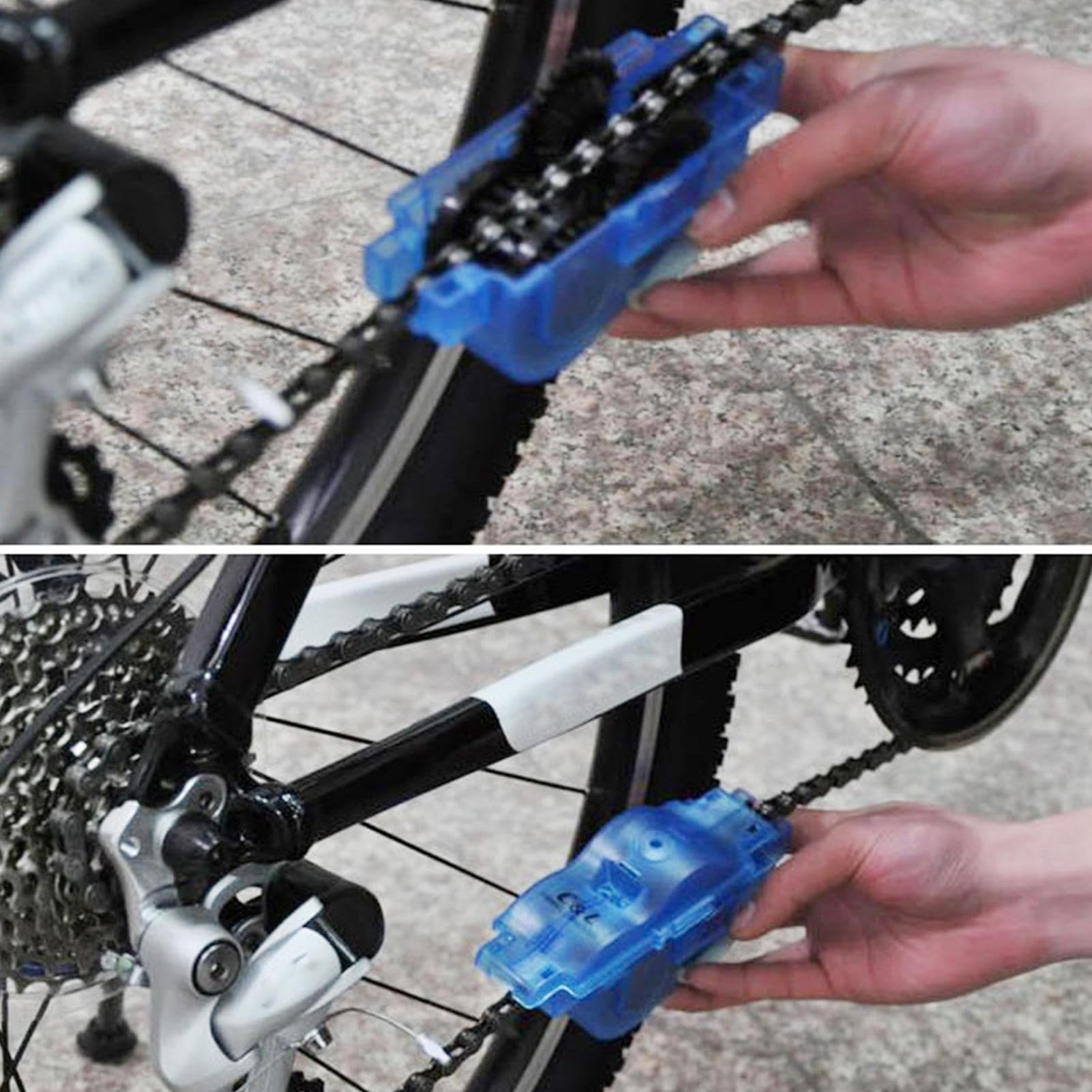 Park Chain Scrubber - Bike Chain Cleaning Brush Tool | Portable Bicycle Chain Cleaner for Effective Maintenance | Perfect for Road Bikes, Mountain Bikes & Motorcycles | DIY Bike Cleaning & Lubrication Kit
