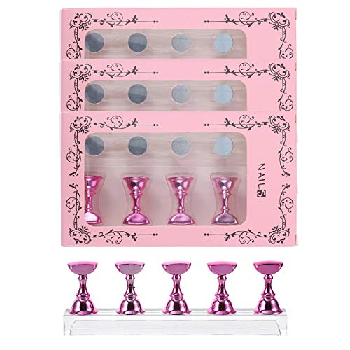 Beaupretty 20Pcs Acrylic Nail Display Stands - Professional Nail Tip Practice Stands for DIY Nail Art - Salon Quality Manicure Training Tools for Home & Professional Use - Perfect for Nail Techs, Students & DIY Enthusiasts