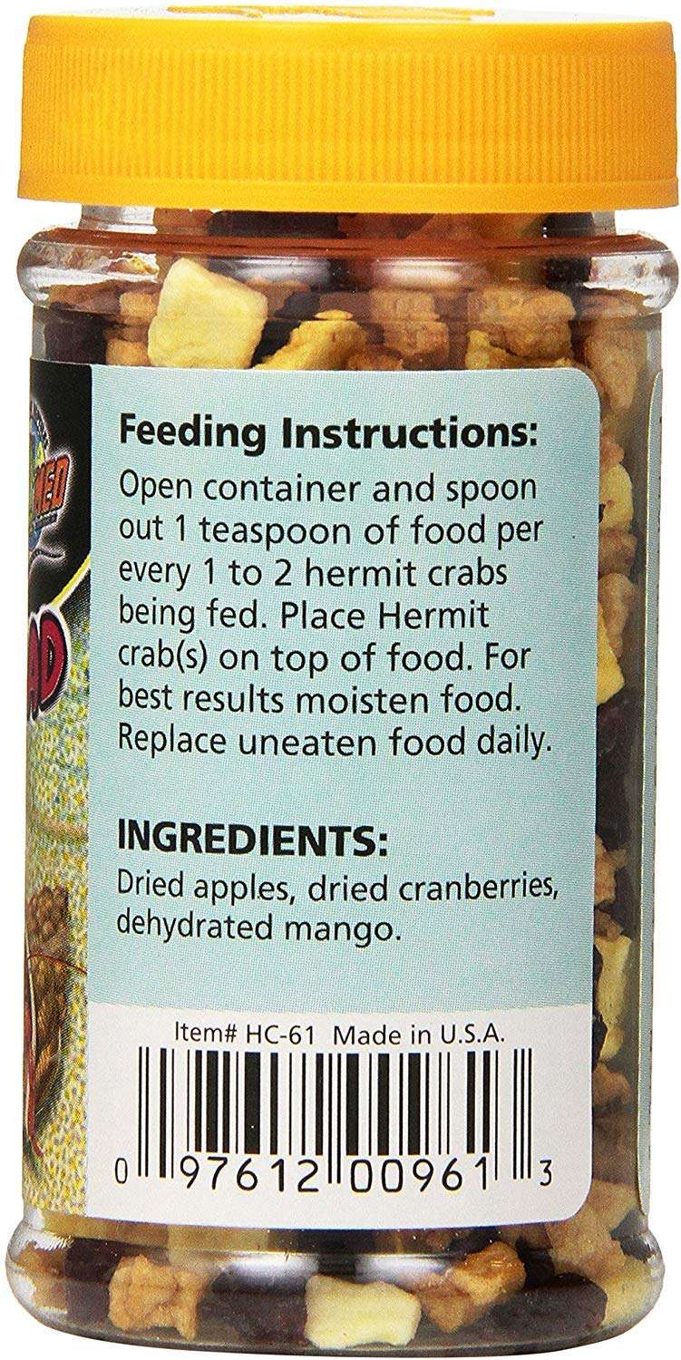 Zoo Med Hermit Crab Fruit Salad Treat - Natural Crab Food, Set of 2 - Perfect for Hermit Crab Habitat & Feeding Time