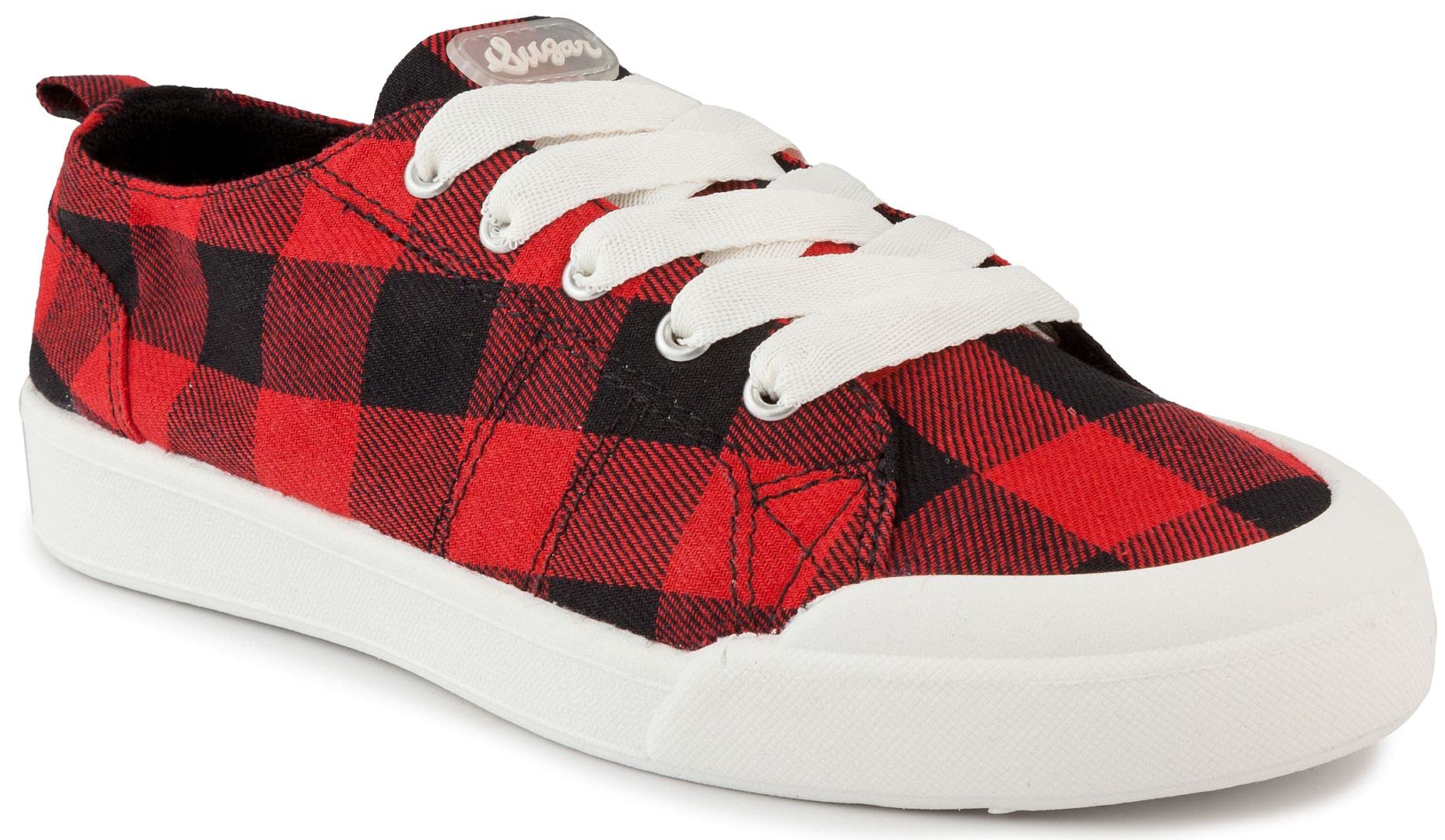 Women's Canvas Sneakers - Low Top Casual Lace Up Walking Shoes with Cute Fashionable Design - Perfect for Everyday Wear, Festivals & Street Style Outfits