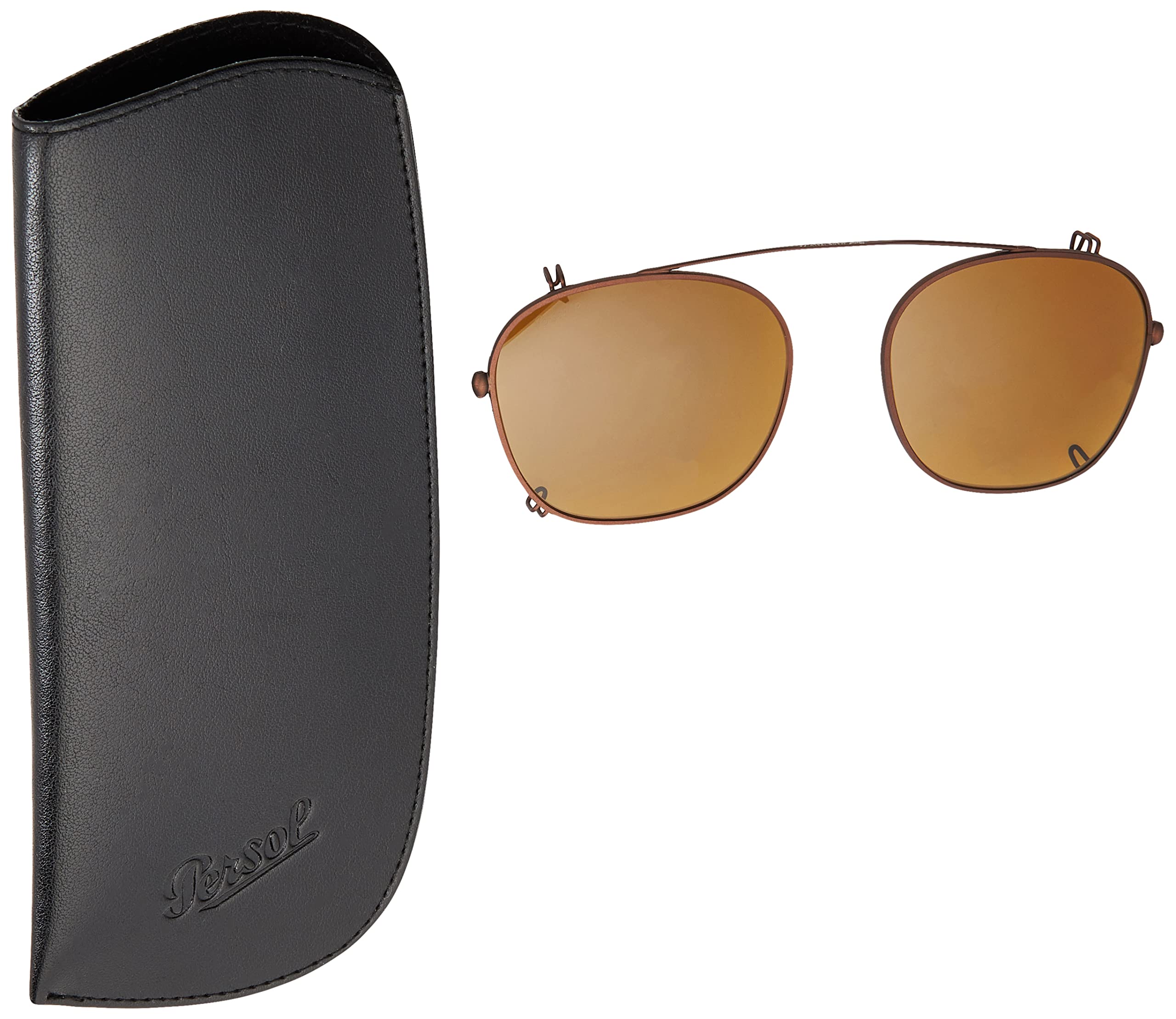 Persol PO3007C Clip-On Sunglasses for Square Prescription Glasses – UV Protection, Stylish & Lightweight for Driving, Outdoor Activities & Fashion Accessory