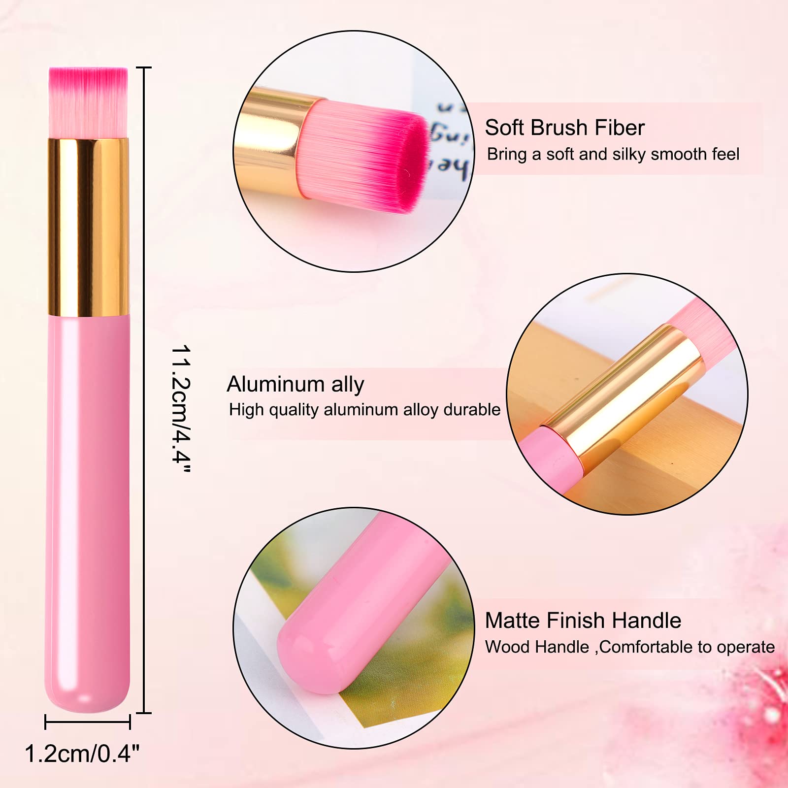 5 Pack Eyelash Extension Cleansing Brushes - Lash Shampoo Brush Set for Deep Pore Cleaning, Blackhead Remover & Facial Cleansing | Gentle Nose & Eyelash Care Tools | Perfect for Lash Extensions, Acne Prone Skin & Daily Facial Routine (Pink)