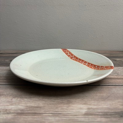 Miyao Toen Titik Plate - White Ceramic Dinner Plate Set for Home, Restaurant & Party Use