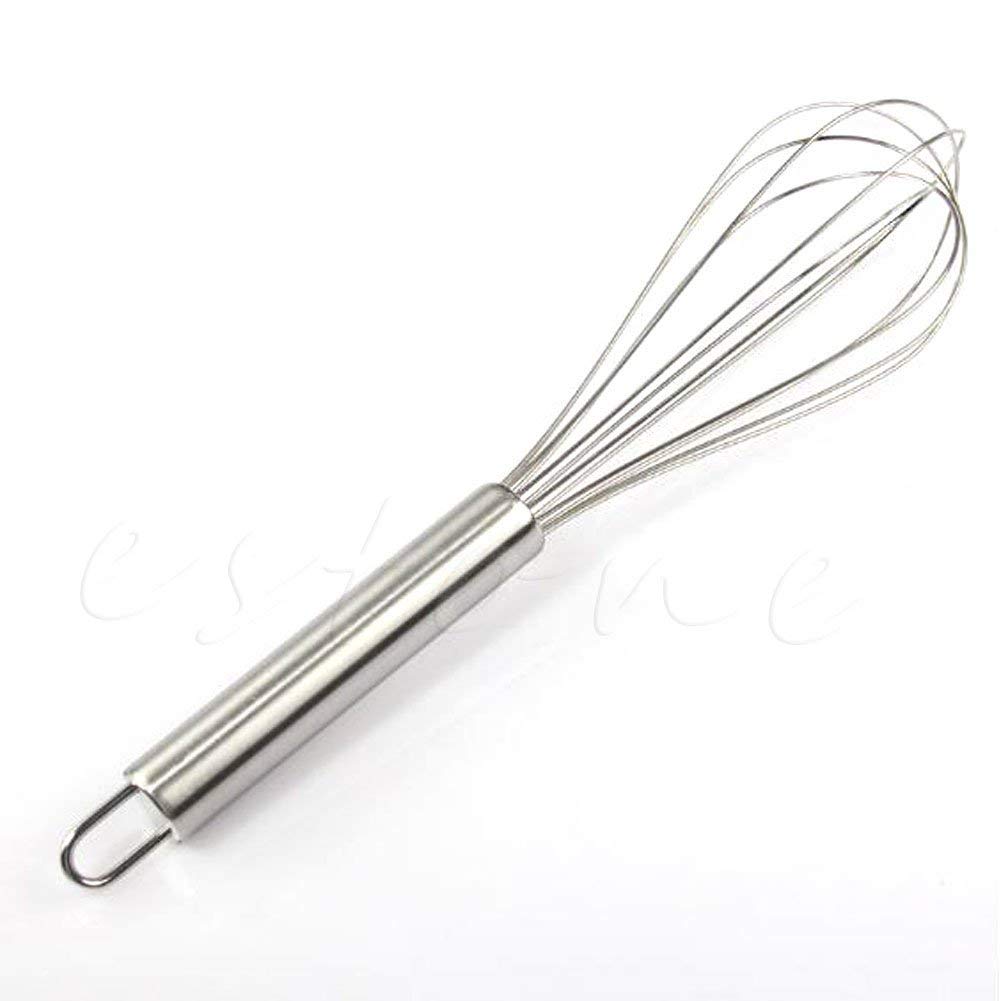 SimpleLif Stainless Steel Handheld Egg Beater - Manual Whisk Mixer for Baking, Cooking & Kitchen - Perfect for Eggs, Cream, Batter & Dough - Durable Kitchen Cooking Tools