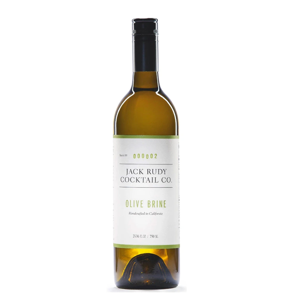 Jack Rudy Cocktail Martini Olive Brine - 750ml Premium Olive Juice for Dirty Martinis & Cocktails - Perfect for Home Bars & Professional Mixology
