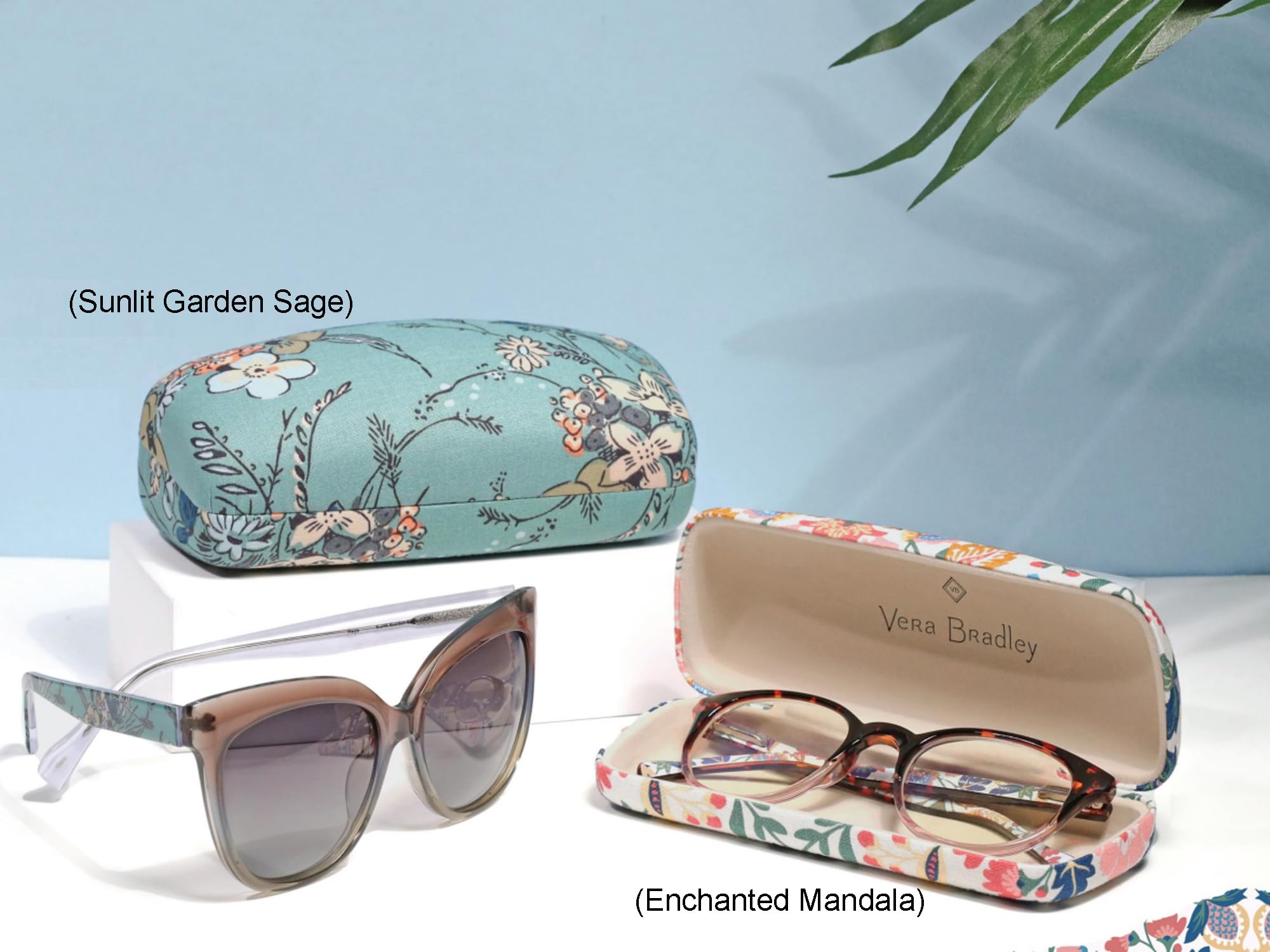Vera Bradley Women's Reading Glasses Case - Stylish & Durable Eyeglass Holder for Readers, Sunglasses & Tech Accessories - Perfect for Travel, Work & Everyday Use