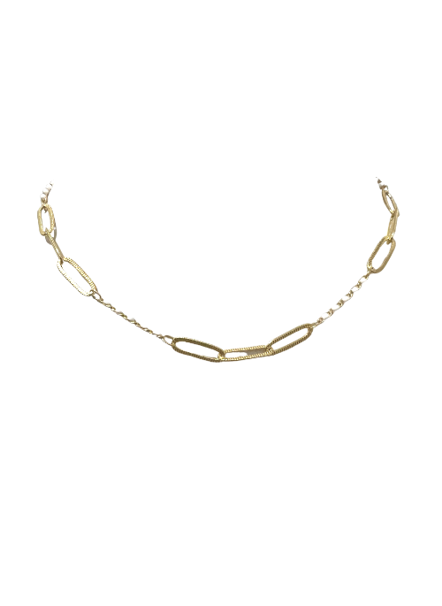 Elegant Candace Paperclip Necklace - Trendy Minimalist Jewelry for Women - Perfect for Office Wear, Everyday Fashion & Gift Giving
