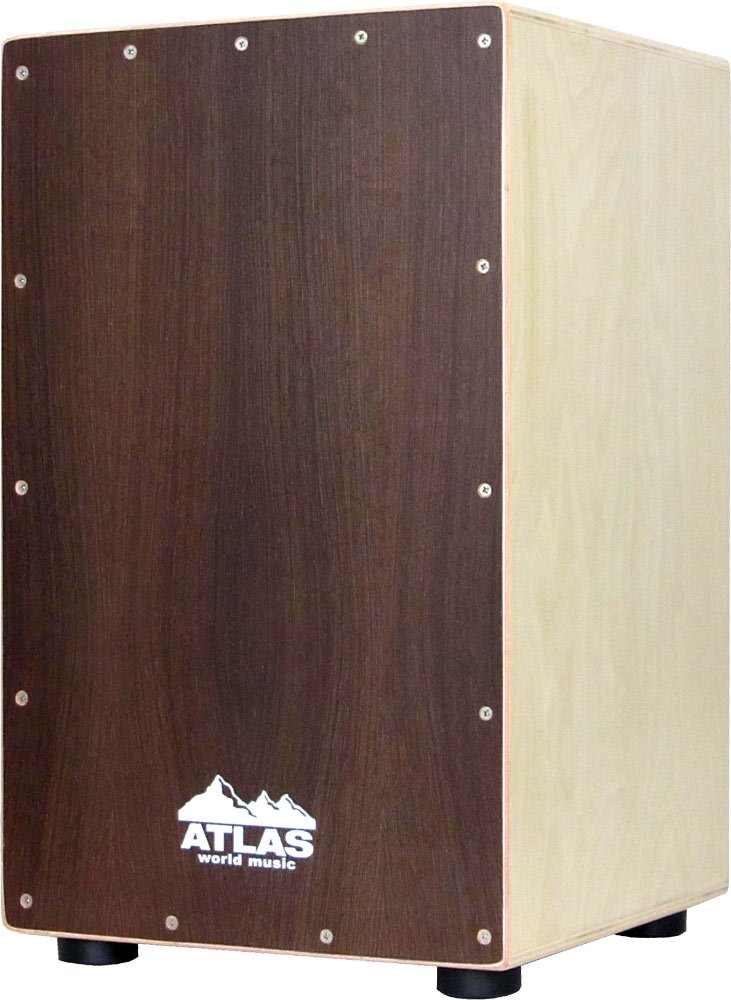 Atlas AC-15T Professional Cajon Drum - Premium Wooden Percussion Instrument for Musicians | Perfect for Live Performances, Studio Recording & Music Lessons