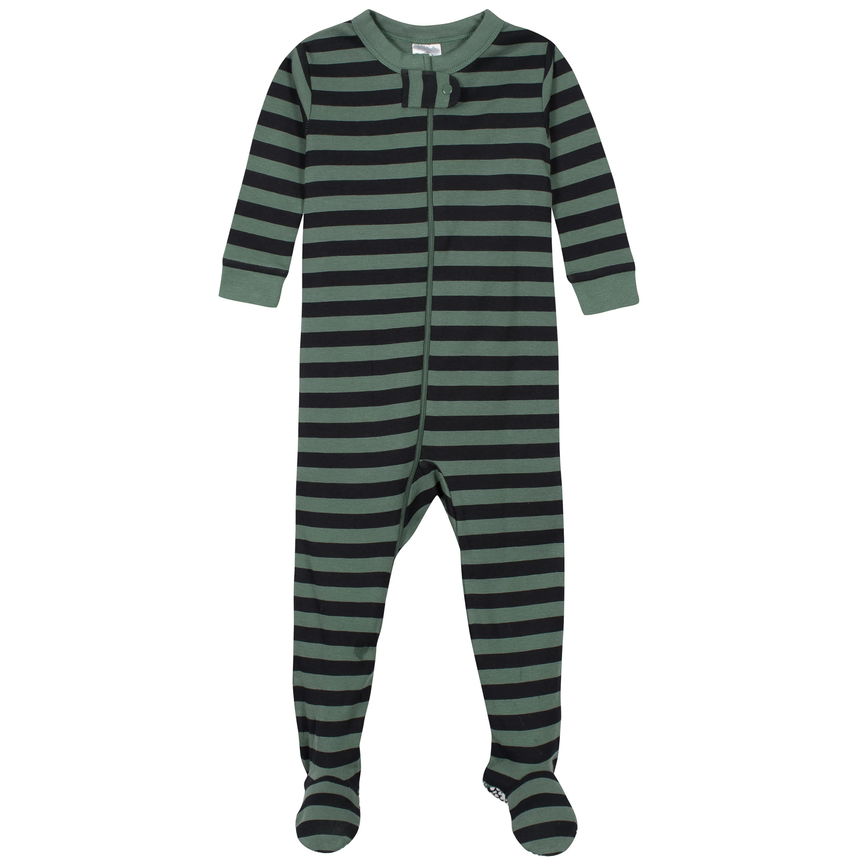4 Pack Baby & Toddler Boys' Cotton Footed Pajamas - Cute Bears & Construction Trucks Print - Snug Fit Sleepwear for Playtime & Bedtime