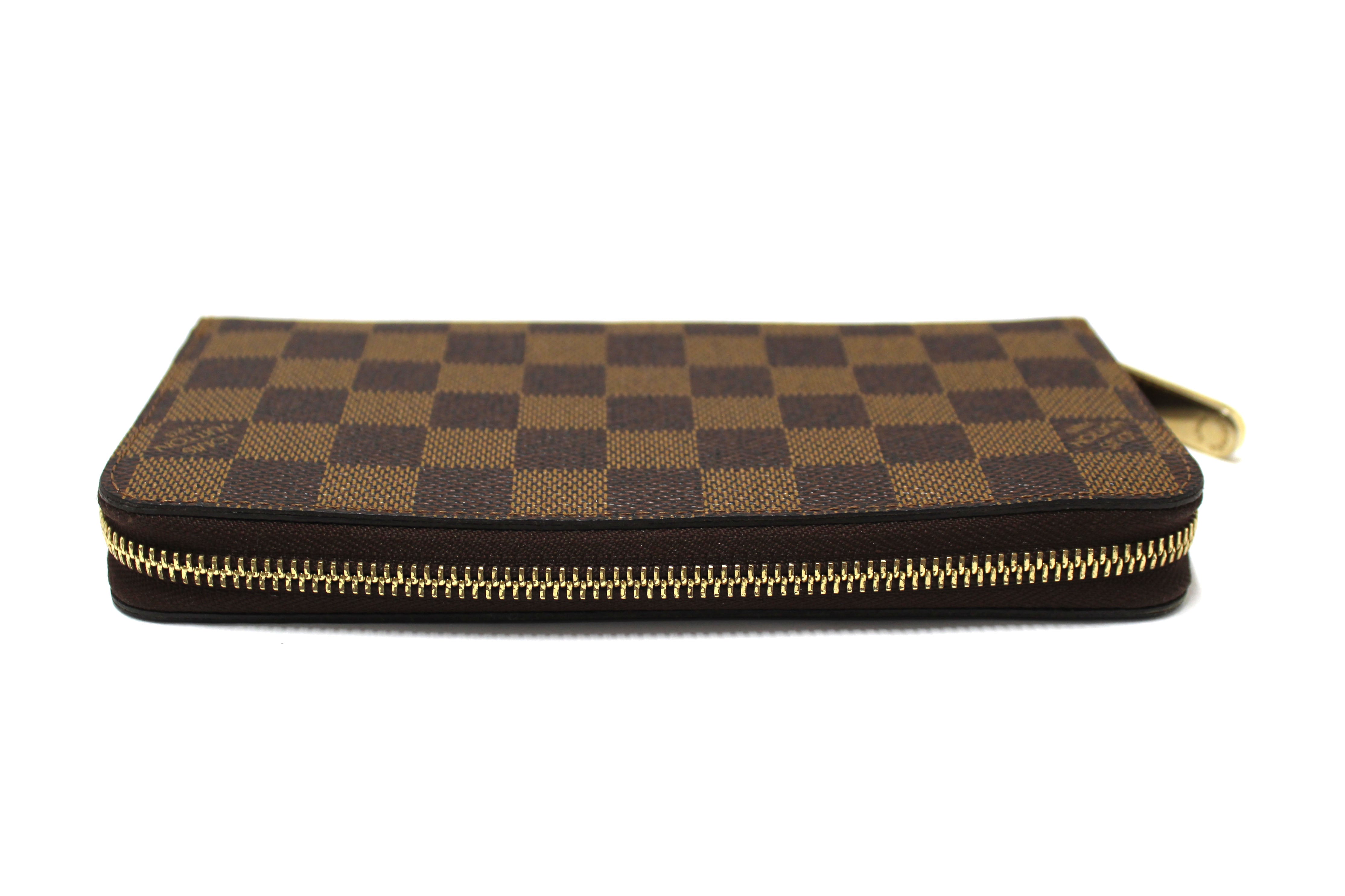 Authentic Louis Vuitton Damier Ebene Zippy Wallet for Women & Men | Luxury Leather Zip Around Wallet | Perfect for Travel, Business & Everyday Use